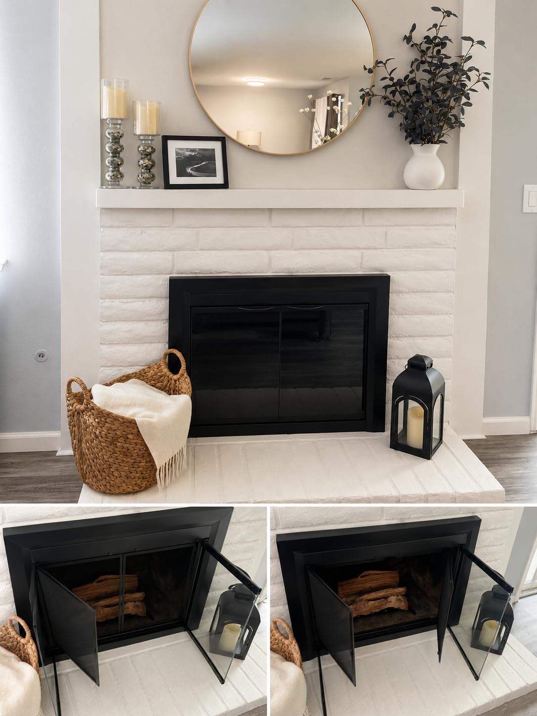 Pleasant Hearth Carlisle Fireplace Glass Door, Large (CL-3002) customer photo 2