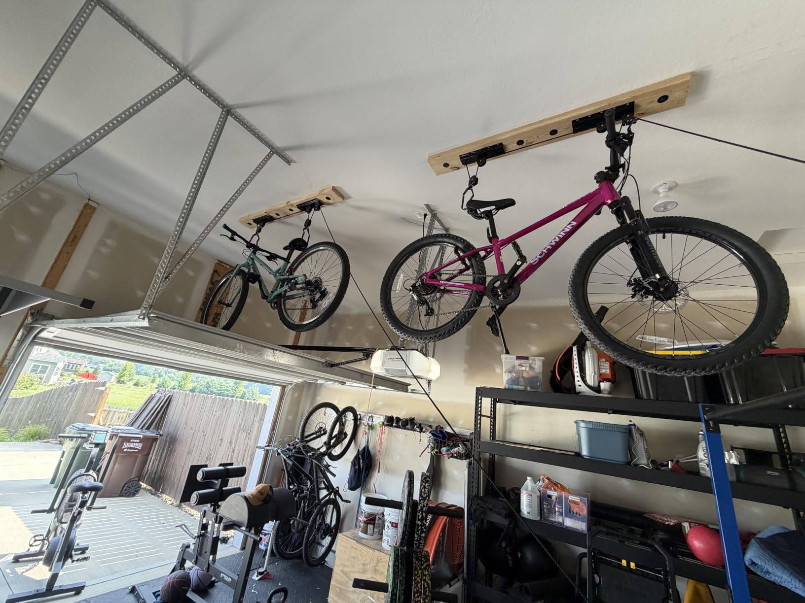 RAD Sportz Bicycle Hoist 2-Pack Quality Garage Storage Bike Lift with 100 lb Capacity Even Works as Ladder Lift Premium Quality customer photo 1