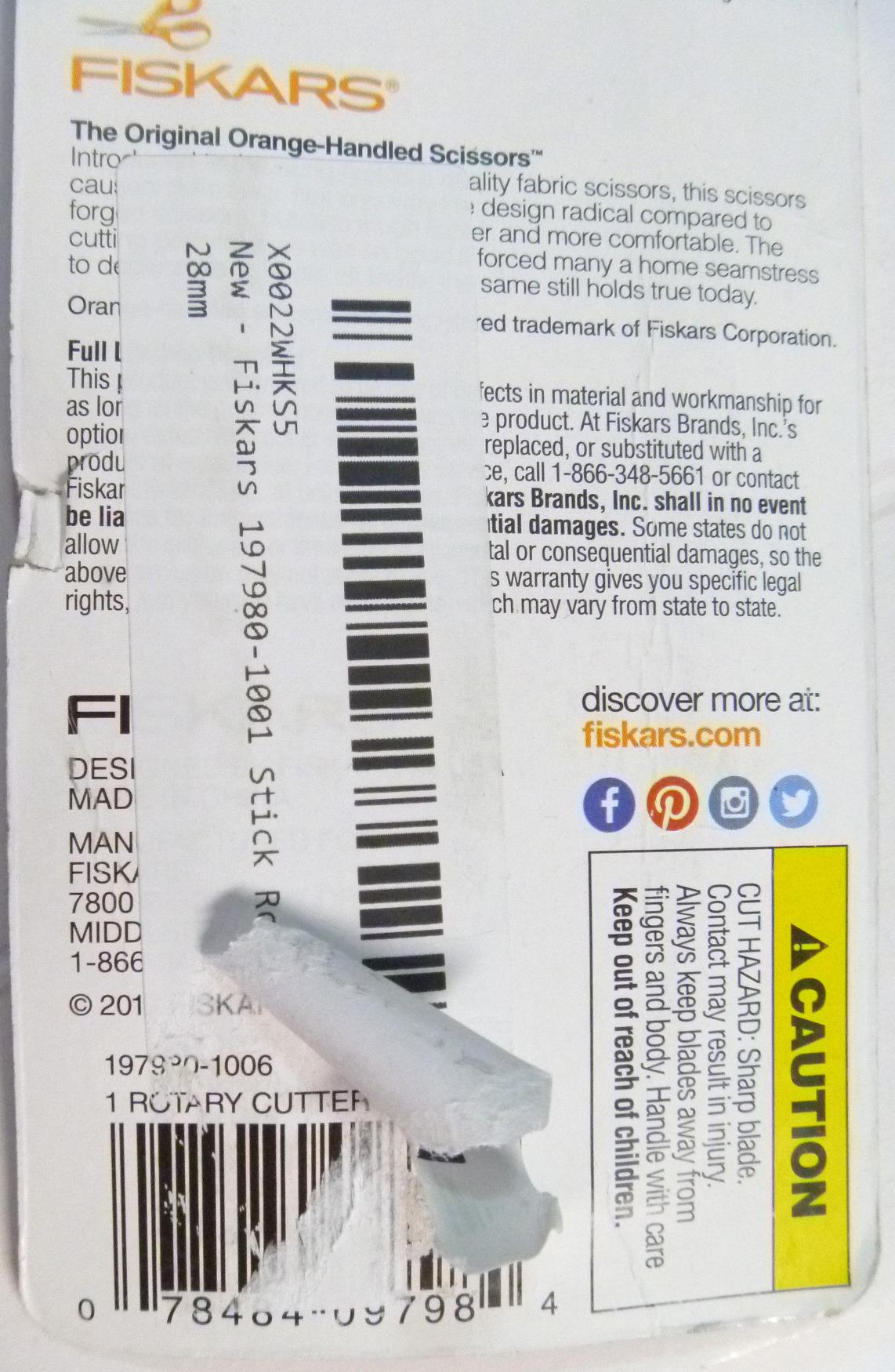 Fiskars Stick Rotary Cutter, 28mm customer photo 2