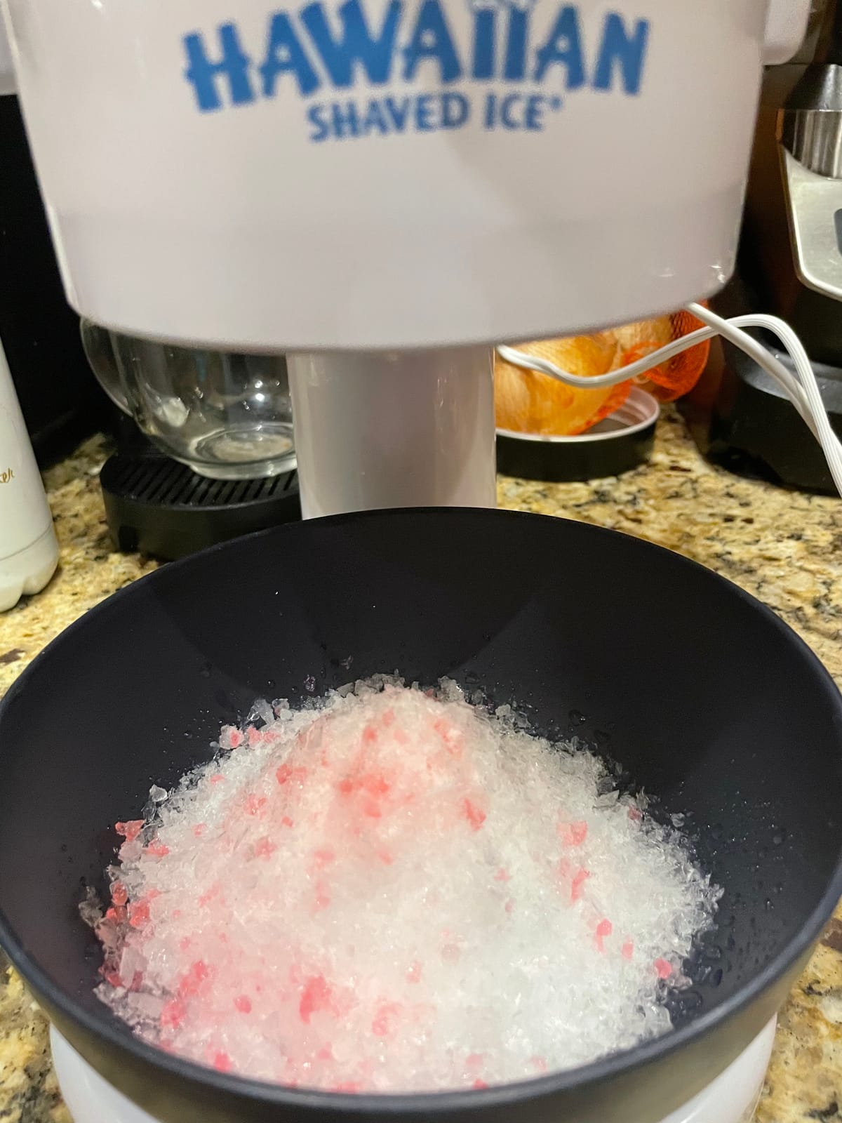 Hawaiian Shaved Ice S700 Kid-Friendly Snow Cone Machine Kit with 3-16oz. Syrup Flavors: Cherry, Grape, and Blue Raspberry, Plus 25 Snow Cone Cups, 25 Spoon Straws, and 3 Black Bottle Pourers customer photo 1