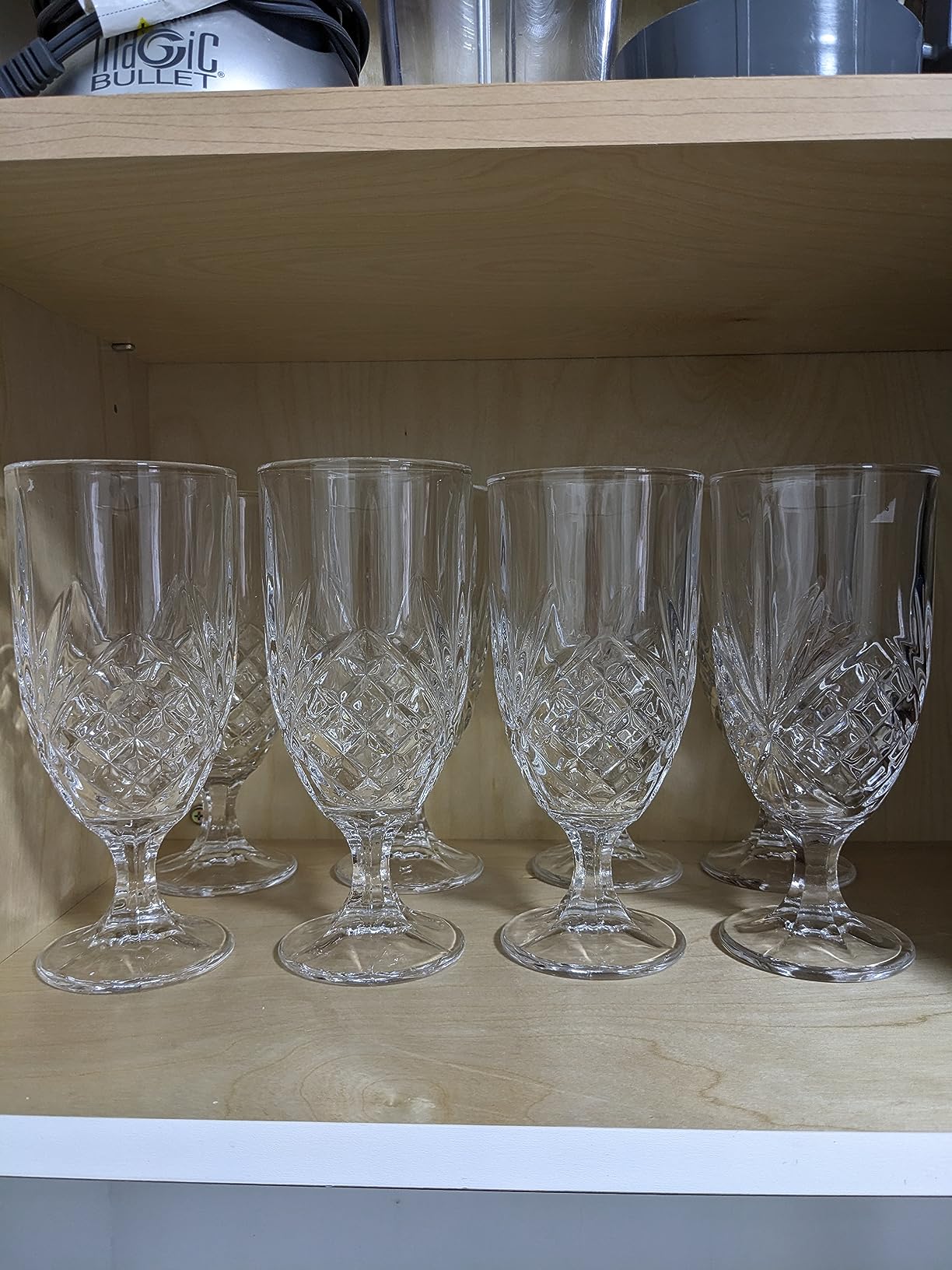 Iced Beverage Glasses, 16oz Water Goblets, Set of 4, Dublin Crystal Glass customer photo 1