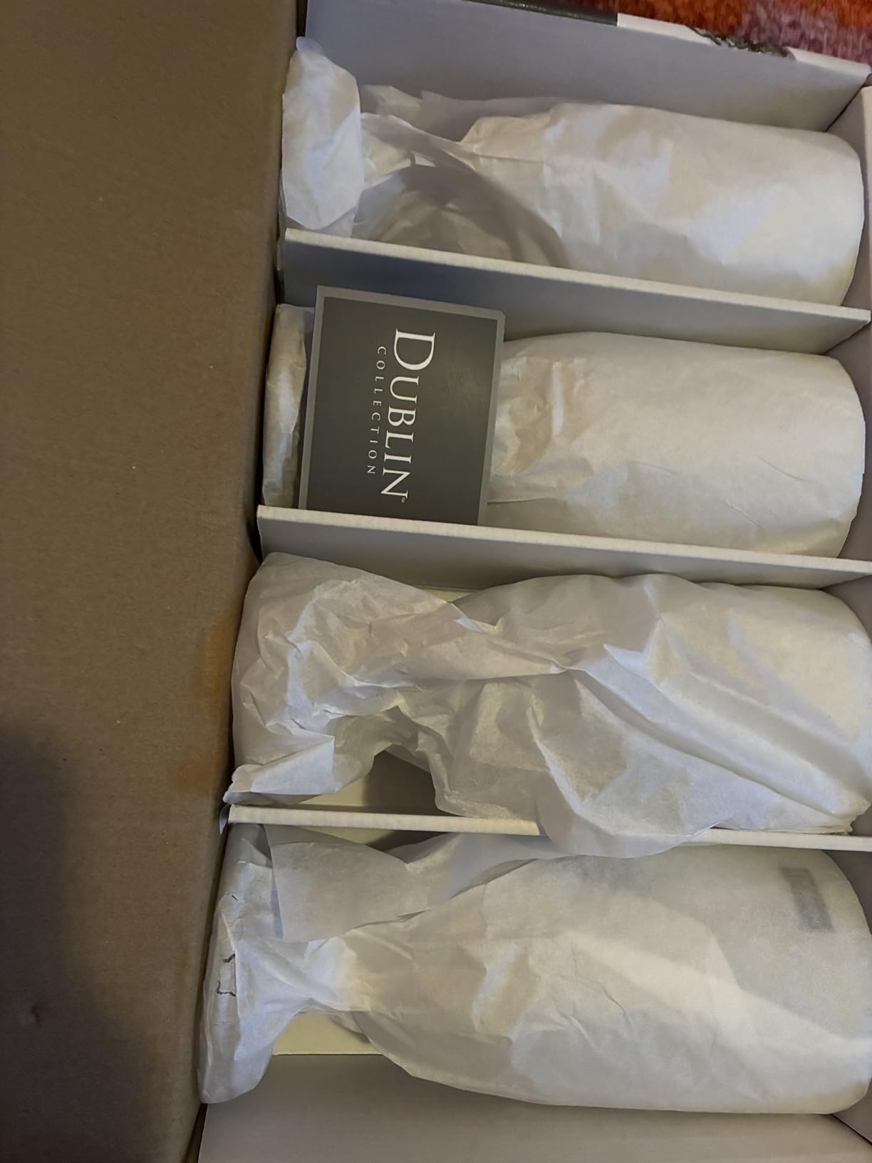 Iced Beverage Glasses, 16oz Water Goblets, Set of 4, Dublin Crystal Glass customer photo 2