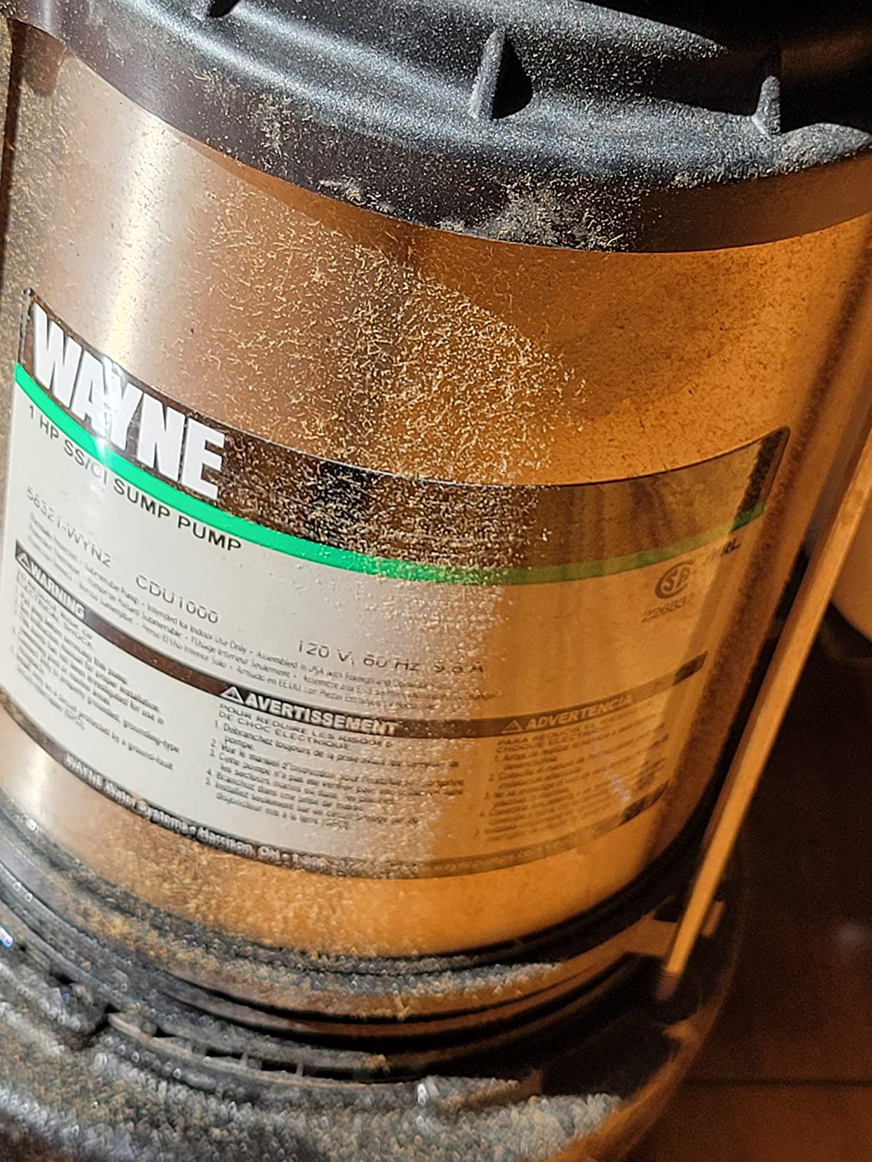 WAYNE CDU1000 1 HP Submersible Sump Pump – Cast Iron & Stainless Steel, Integrated Vertical Float Switch, 6,100 GPH, 5-Year Warranty, Assembled in USA customer photo 2