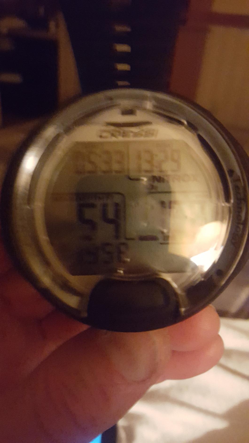 CRESSI Leonardo 2.0 G2 Dive Watch, One-Button Air Nitrox Gauge, White/Black customer photo 1