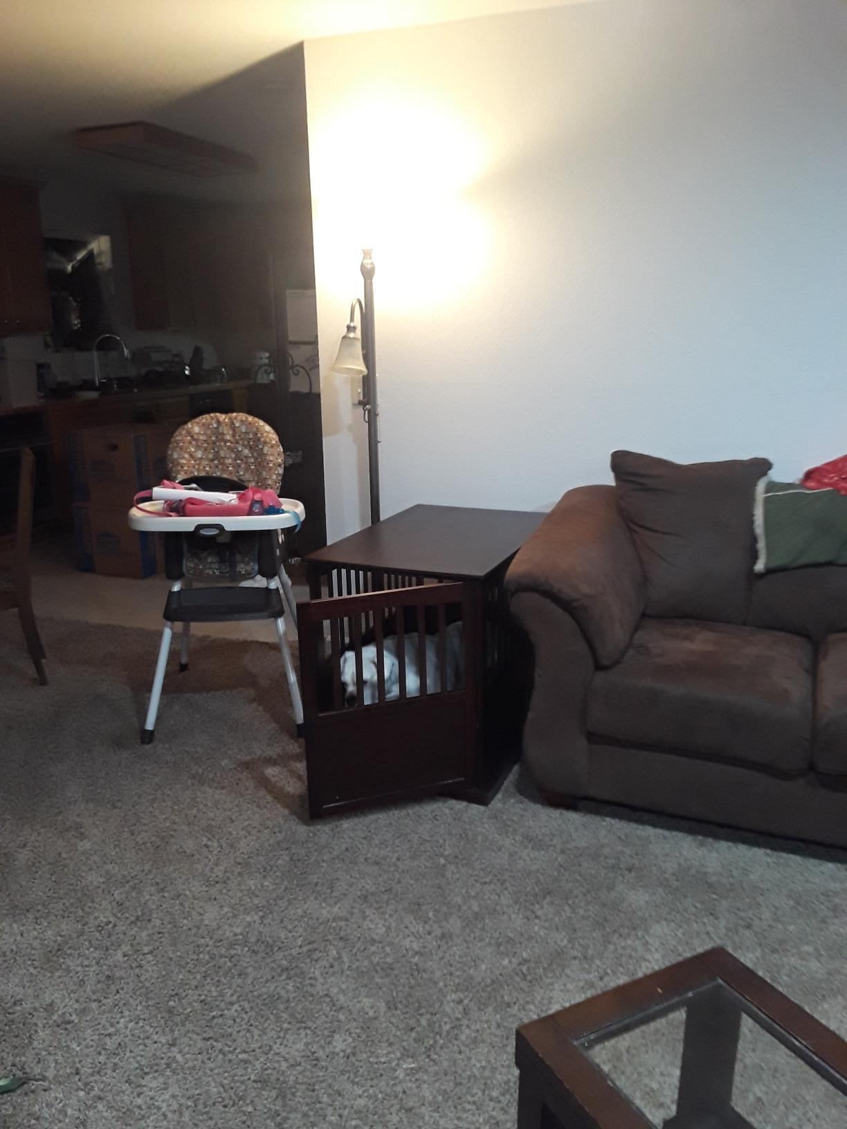Casual Home Wooden Medium Pet Crate, End Table, Espresso customer photo 2