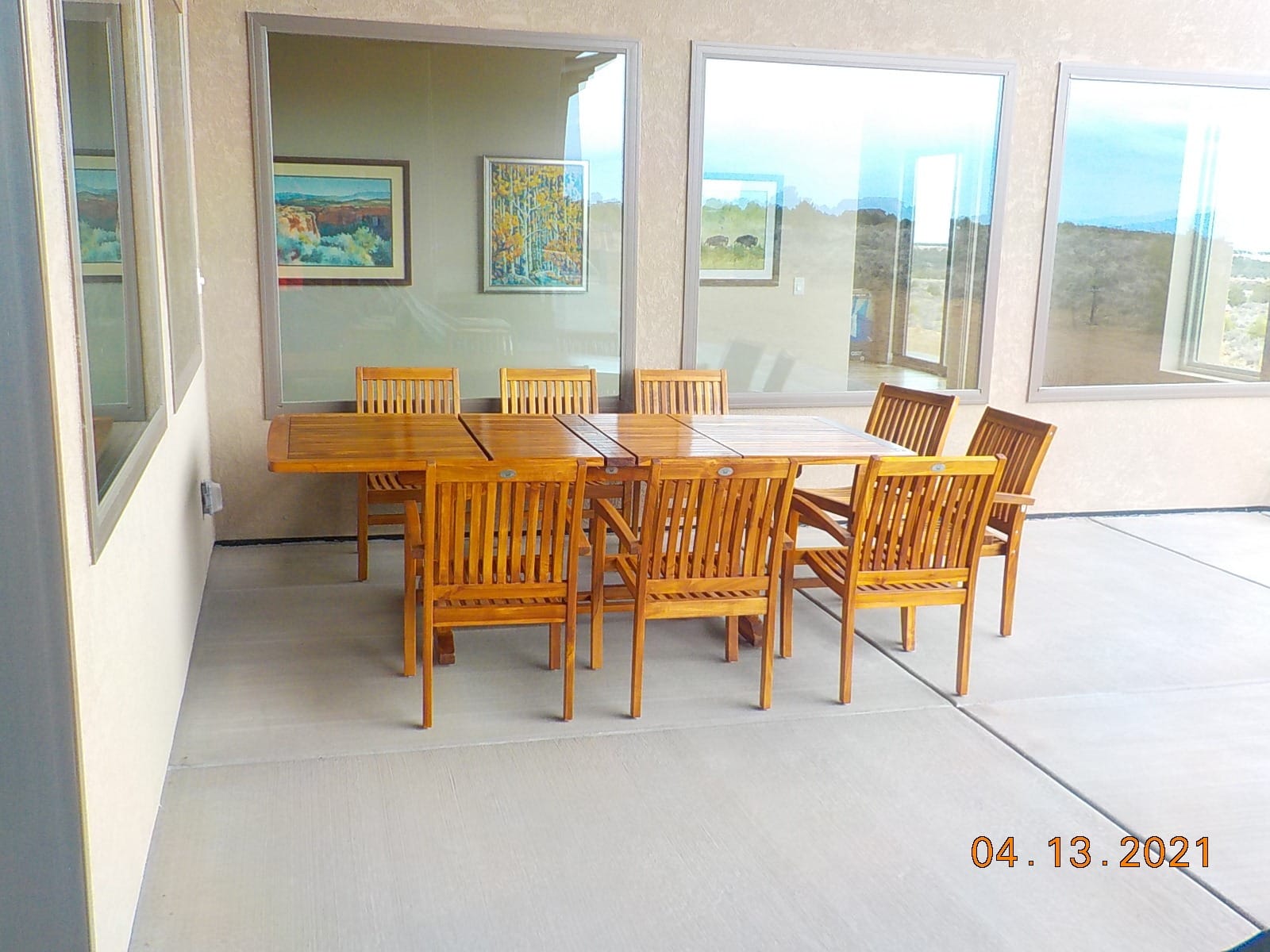 Outdoor Patio Furniture. New 9pc Indonesian Grade-A Teak Dining Set - Rectangle 95