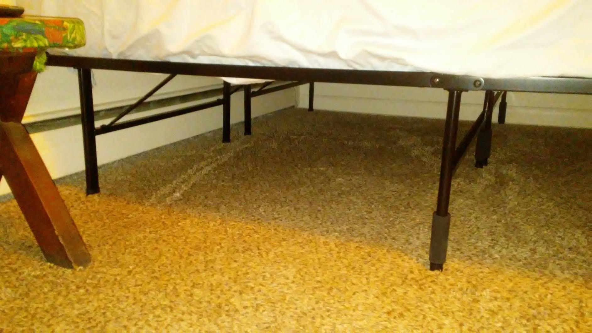 Zinus SmartBase Tool-Free Assembly Mattress Foundation, 14 Inch Metal Platform Bed Frame, No Box Spring Needed, Sturdy Steel Frame, Underbed Storage, Black, Queen customer photo 2