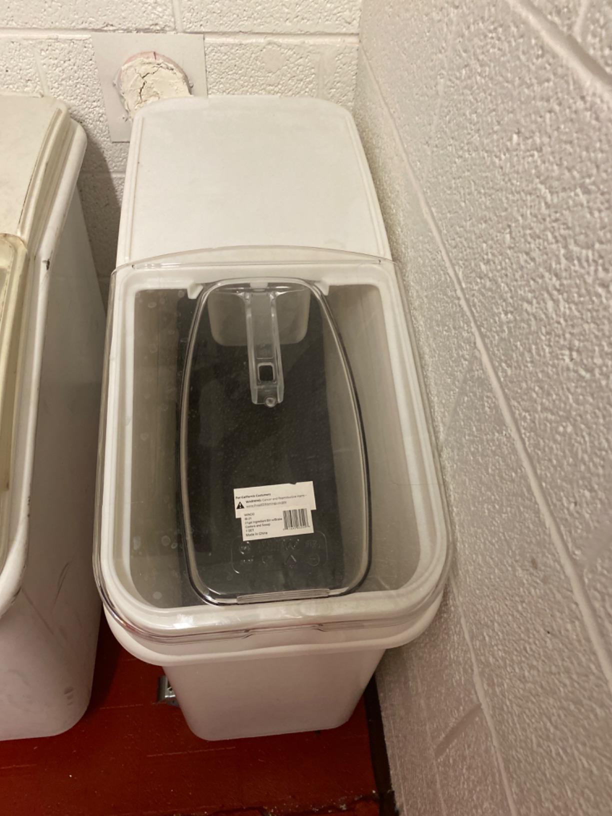 Winco 21 Gallon Clear Ingredient Bin customer photo 1