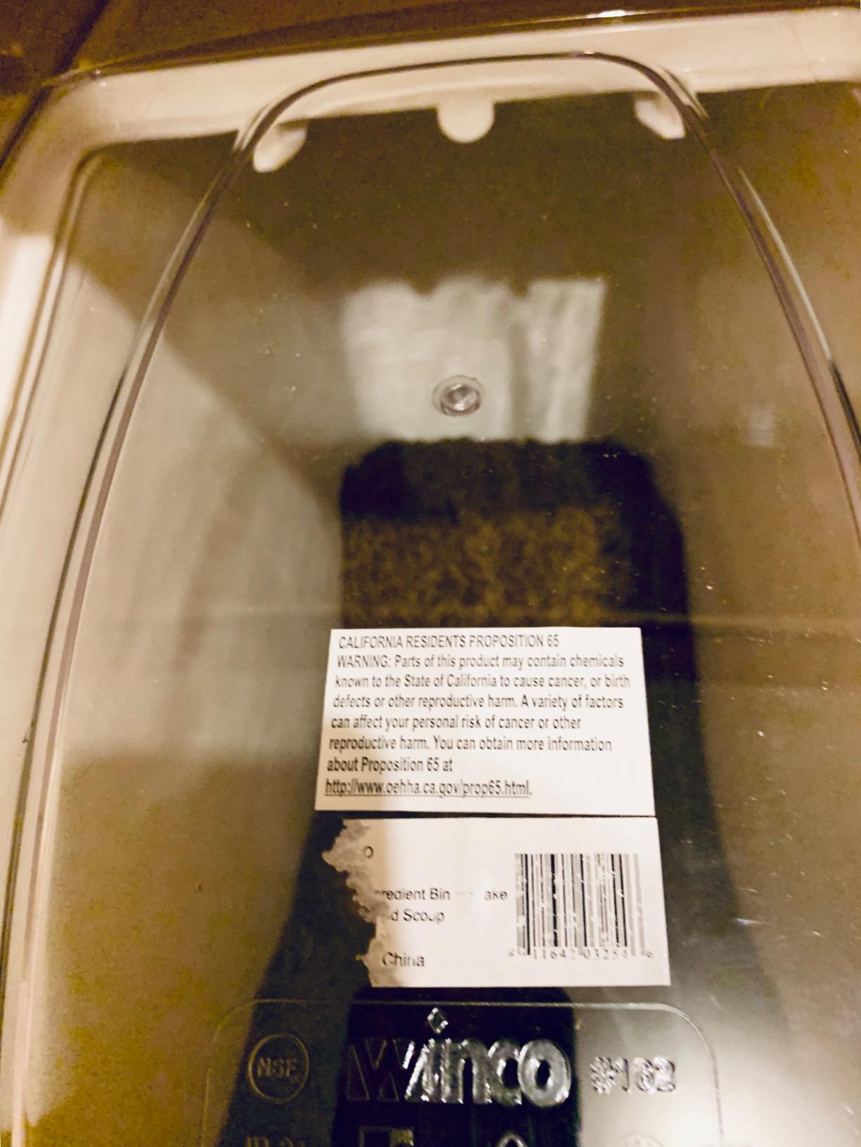 Winco 21 Gallon Clear Ingredient Bin customer photo 2