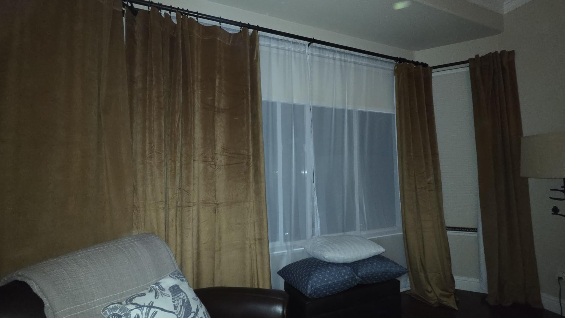 HPD Half Price Drapes Signature Velvet Thermal Blackout Curtains for Living Room 108 Inch Long (1 Panel) Rod Pocket Insulated Blackout Curtains for Bedroom Window Curtains, 50W x 108L, Java customer photo 2