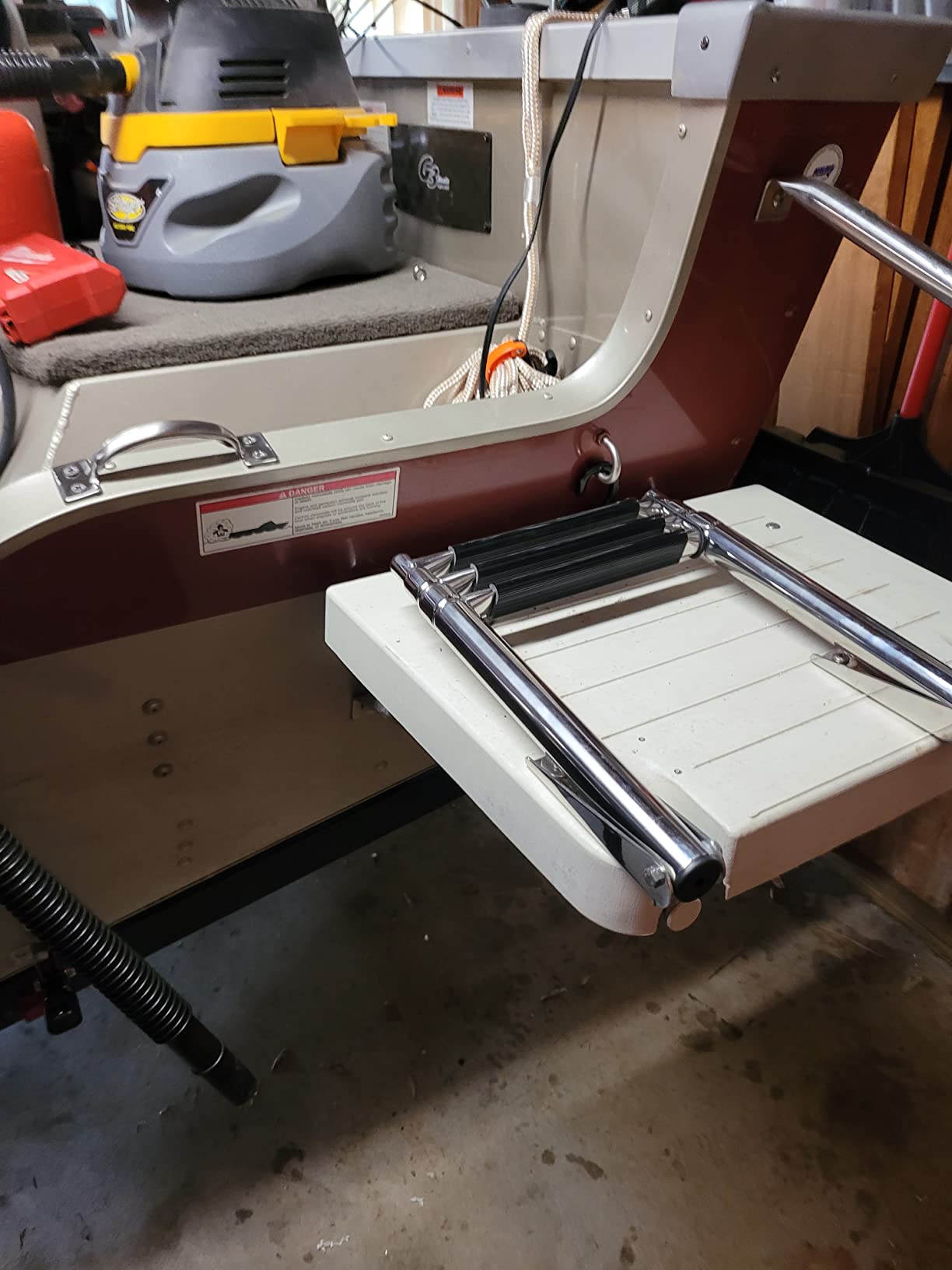 Amarine Made 3 Step Stainless Steel Telescoping Boat Ladder Swim Step customer photo 2