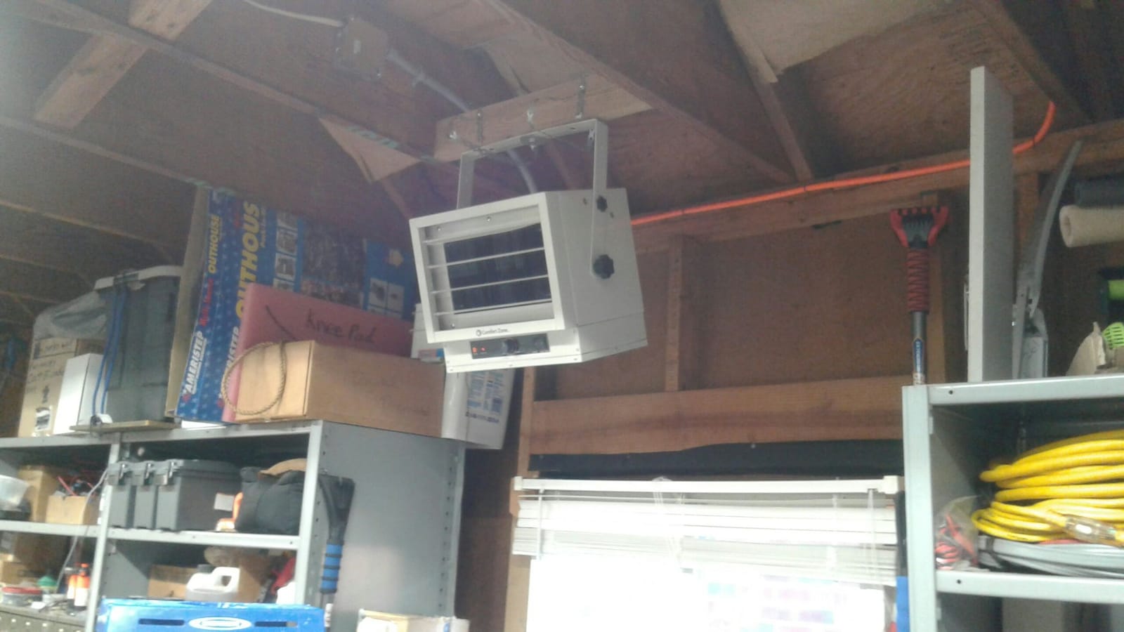 Comfort Zone 5000W Ceiling Mounted Garage Heater – 240V Electric Shop Heater with 3 Heat Settings, Overheat Protection, Indoor Use, ETL Listed, Grey customer photo 2