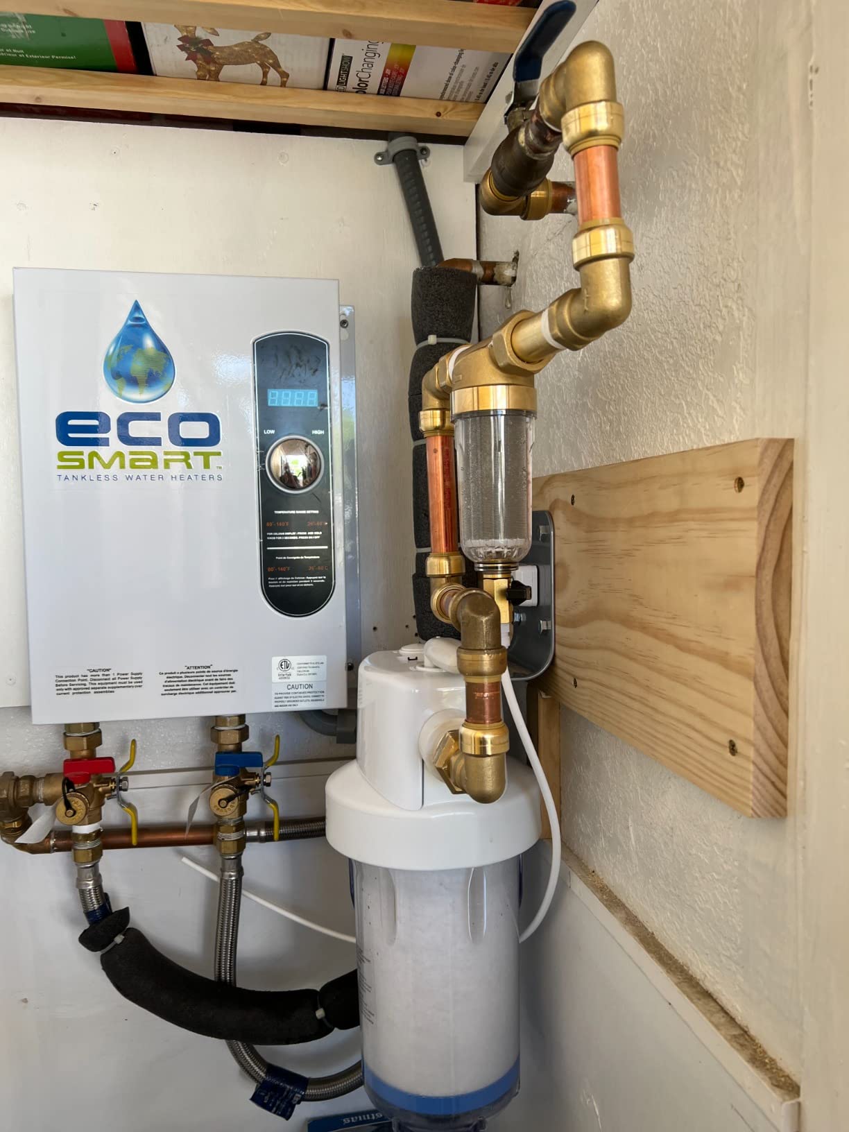 GE Whole House Water Filtration System, Reduces Sediment, Rust & More, Install Kit & Accessories Included, Replace Filters (FXHTC, FXHSC) Every 3 Months, GXWH40L customer photo 1
