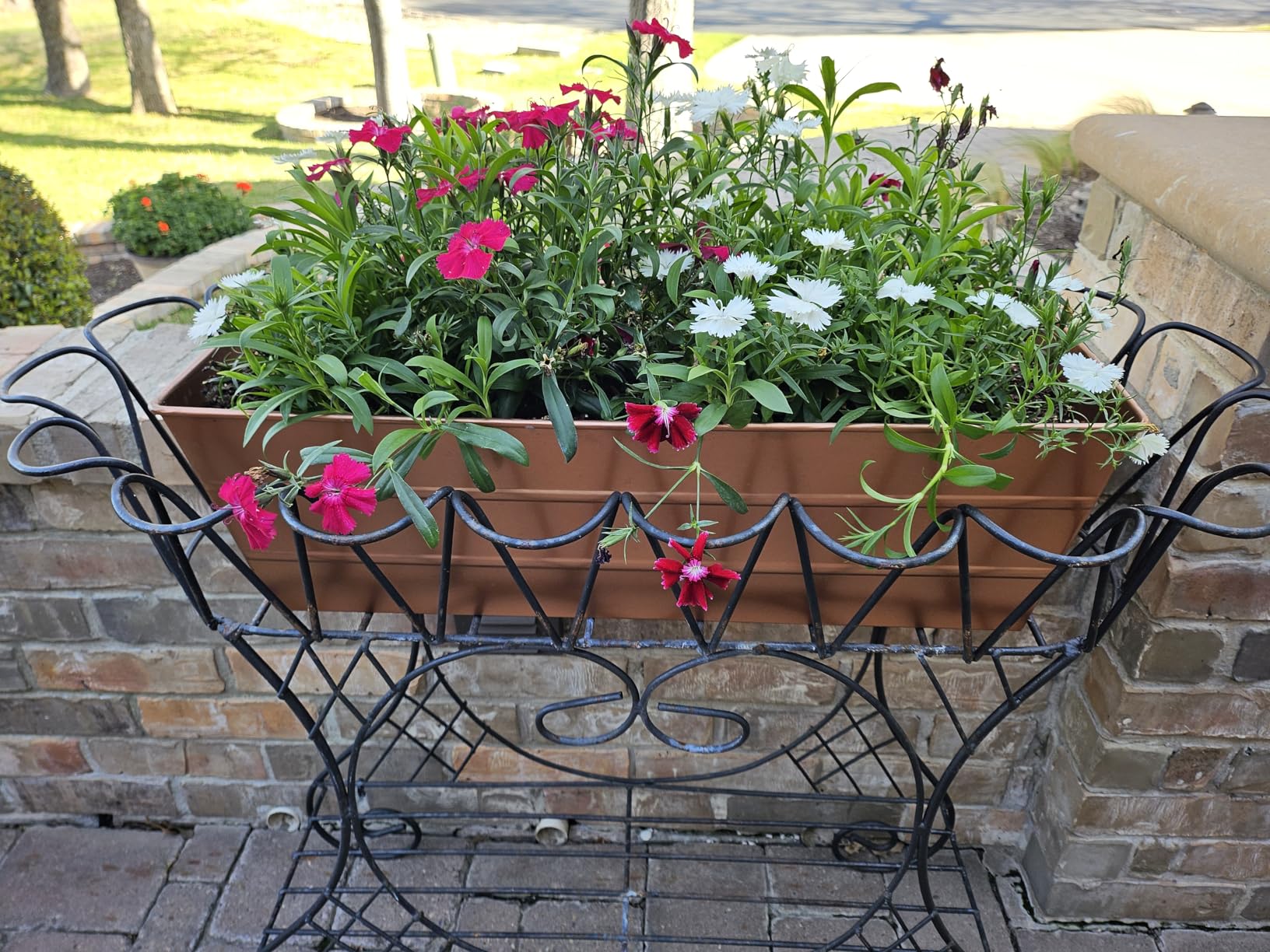 Achla Designs C-21C Plated Flower Box, Window Flowerbox Planter, Large, Copper | Copper Plated customer photo 2