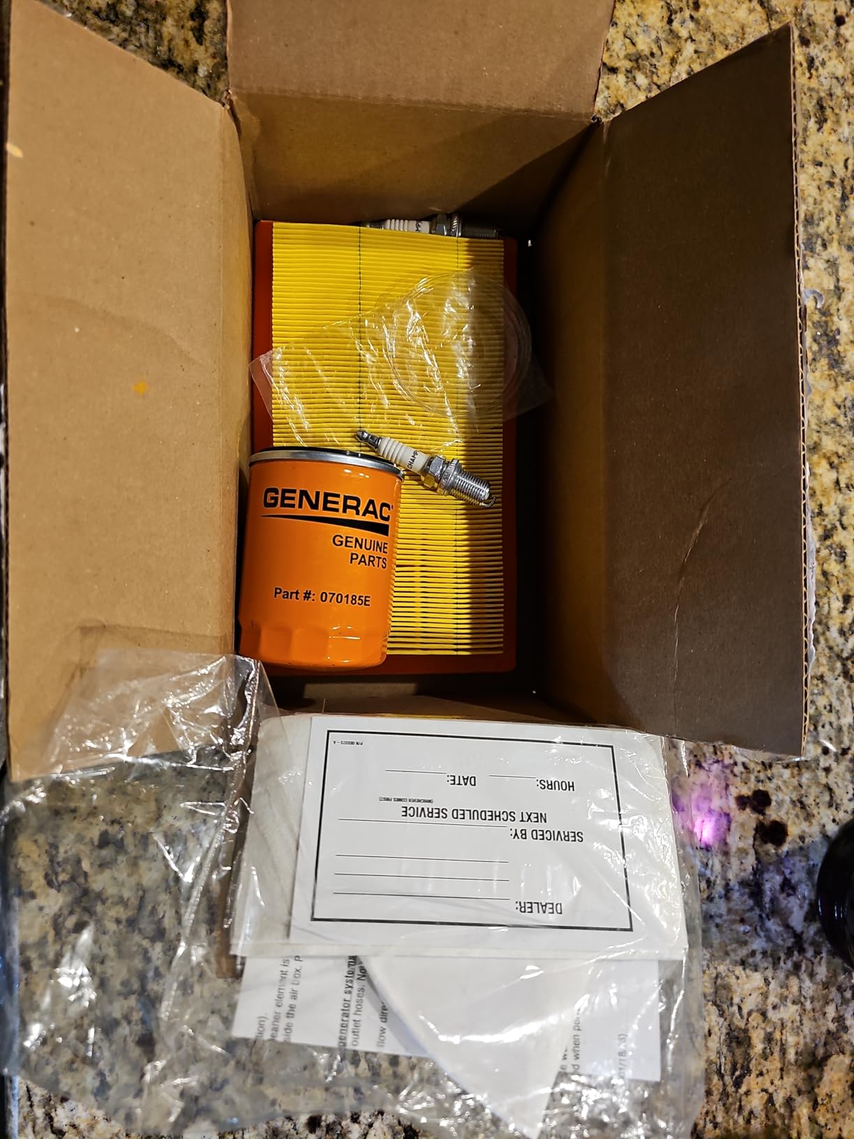 Generac 6485 Scheduled Maintenance Kit for 20kW and 22kW Standby Generators with 999cc Engine Black customer photo 2