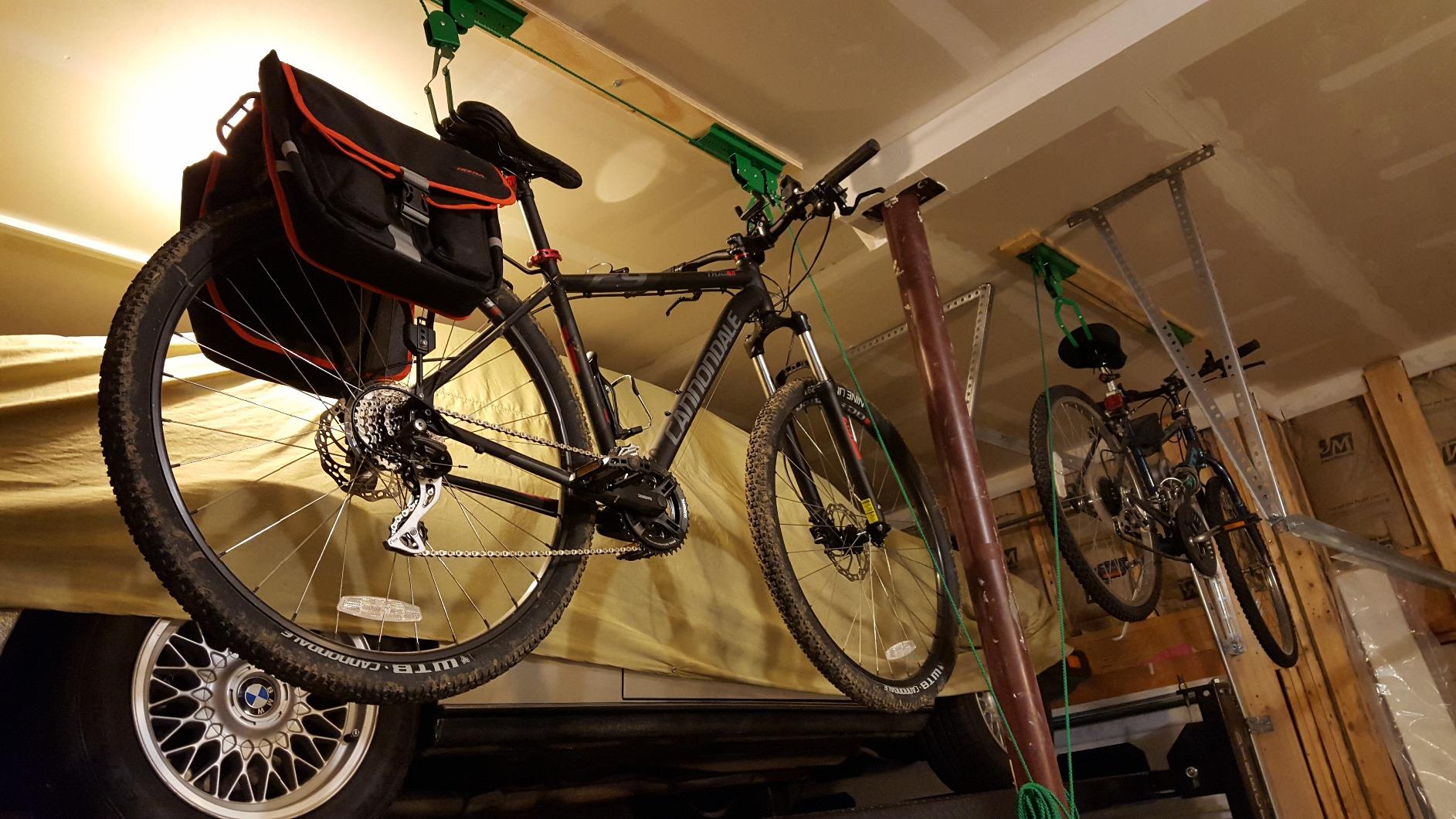 Rad Sportz Bike Hanger Set - Overhead Pulley System, Green, 2-Pack customer photo 1