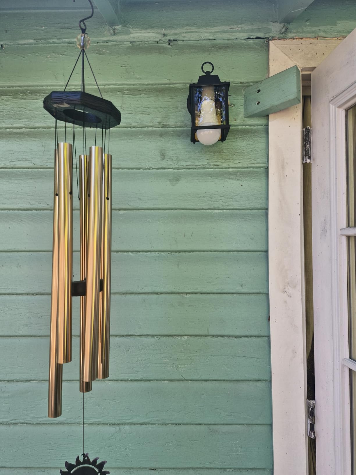 DESIGNERS FOUNTAIN Preston Outdoor Light Fixture, 8 Inch Exterior Wall Lantern Sconce for Front Door, Patio and Porch, Black, 1161-BK customer photo 1