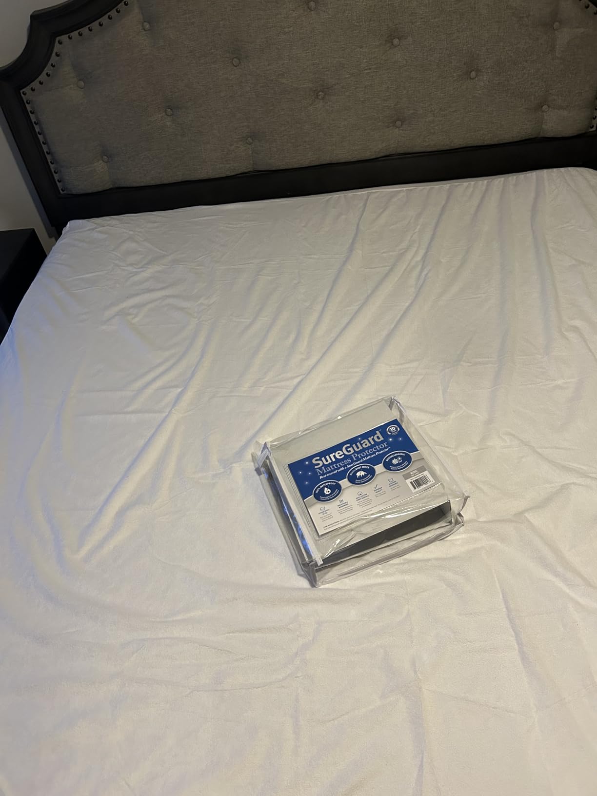 SureGuard Waterproof Mattress Protector, Queen Size Mattress Cover customer photo 1