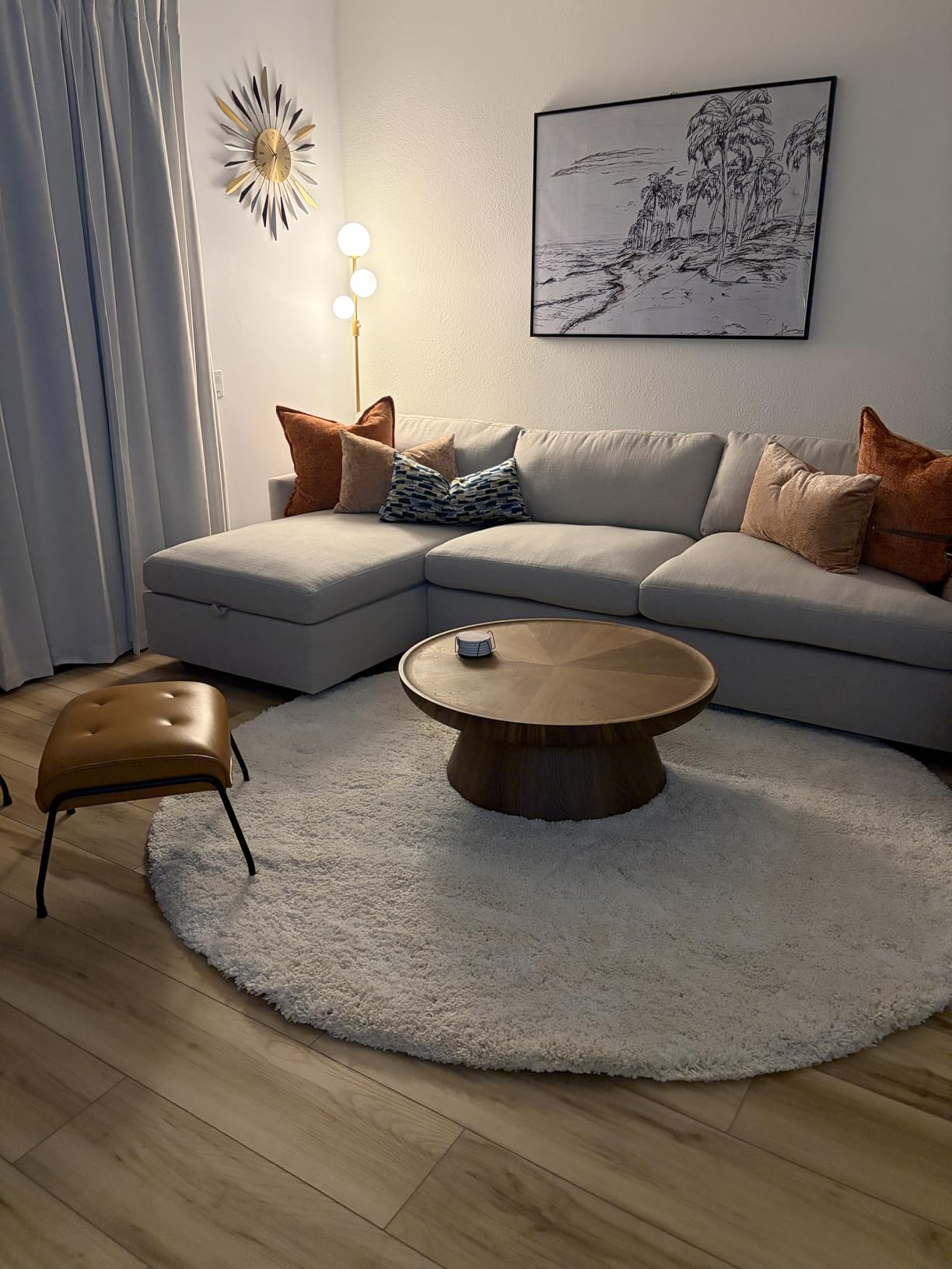 SAFAVIEH Milan Shag Collection 8' x 10' Dark Beige SG180 Solid Non-Shedding Living Room Bedroom Dining Room Entryway Plush 2-inch Thick Area Rug customer photo 1