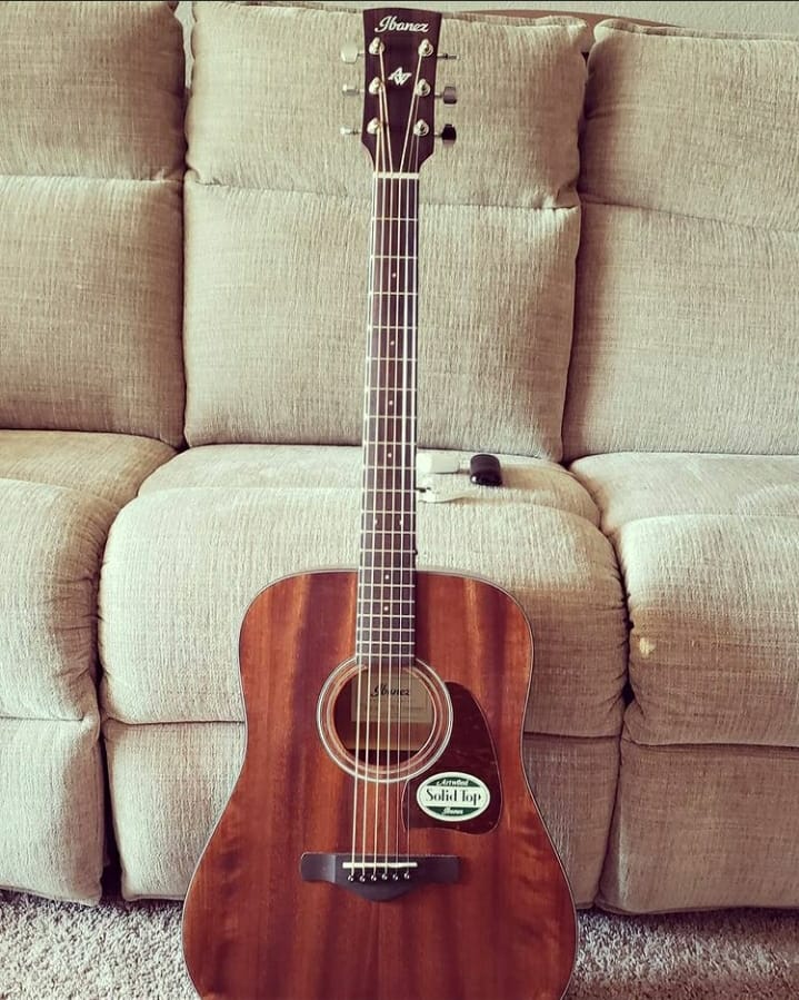 Ibanez Artwood Dreadnought Acoustic Guitar-Open Pore Natural customer photo 1