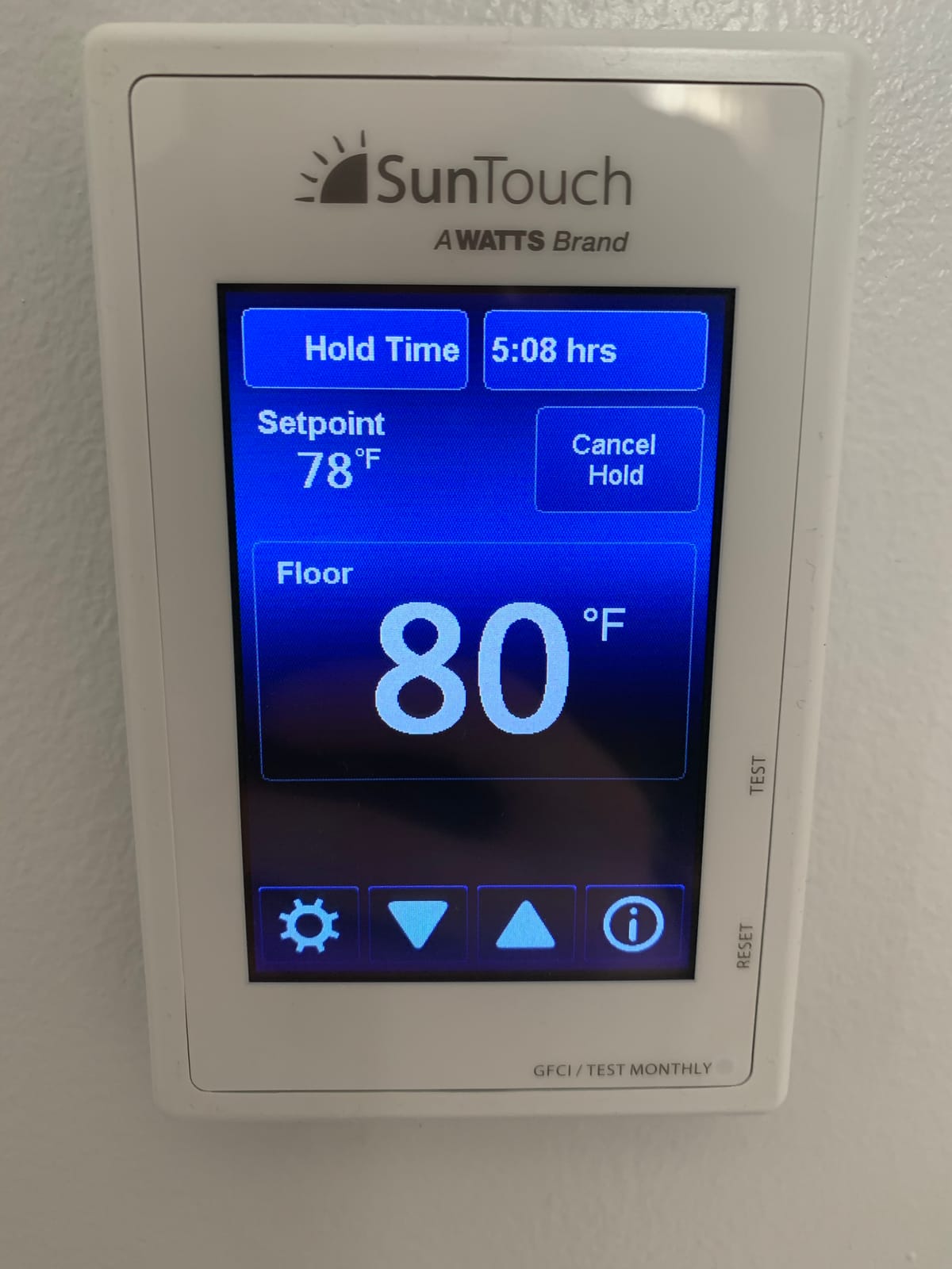 SunTouch TapeMat Electric Under Floor Heating Kit with Command Touch Programmable Thermostat 120V, Orange, 2.0' x 12.5' (25 Sq. Ft. ) customer photo 1