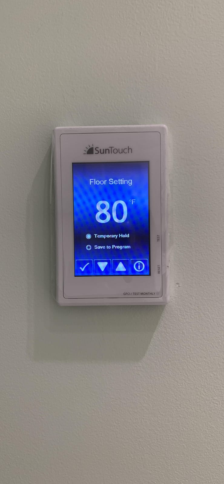 SunTouch TapeMat Electric Under Floor Heating Kit with Command Touch Programmable Thermostat 120V, Orange, 2.0' x 12.5' (25 Sq. Ft. ) customer photo 2