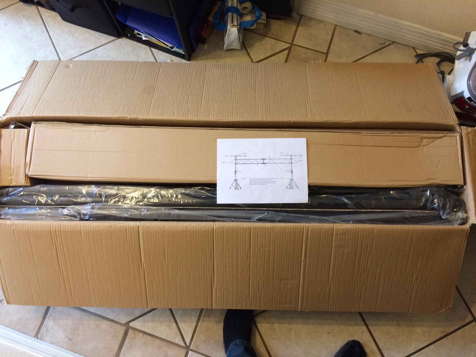 10 Ft DJ Truss Light Stand with T-Bar - Portable Lighting Tripod - ASC customer photo 1