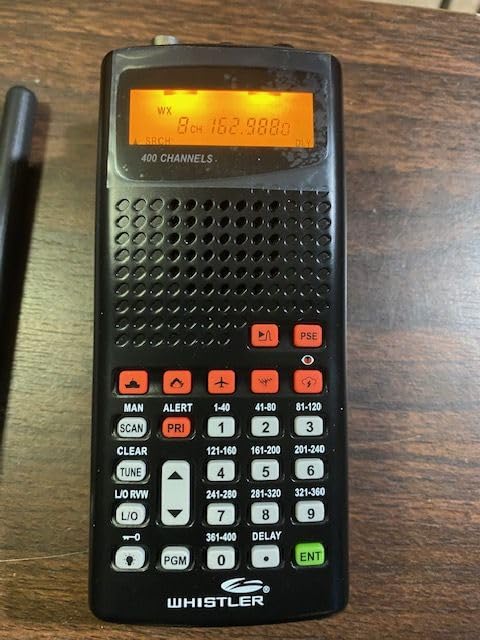 Whistler WS1010 Analog Handheld Scanner – 400 Channels, Skywarn, Same Weather Alerts, Spectrum Sweeper, PC Programmable, Service Banks for Police, Fire, Marine, Air & Ham – Black customer photo 2