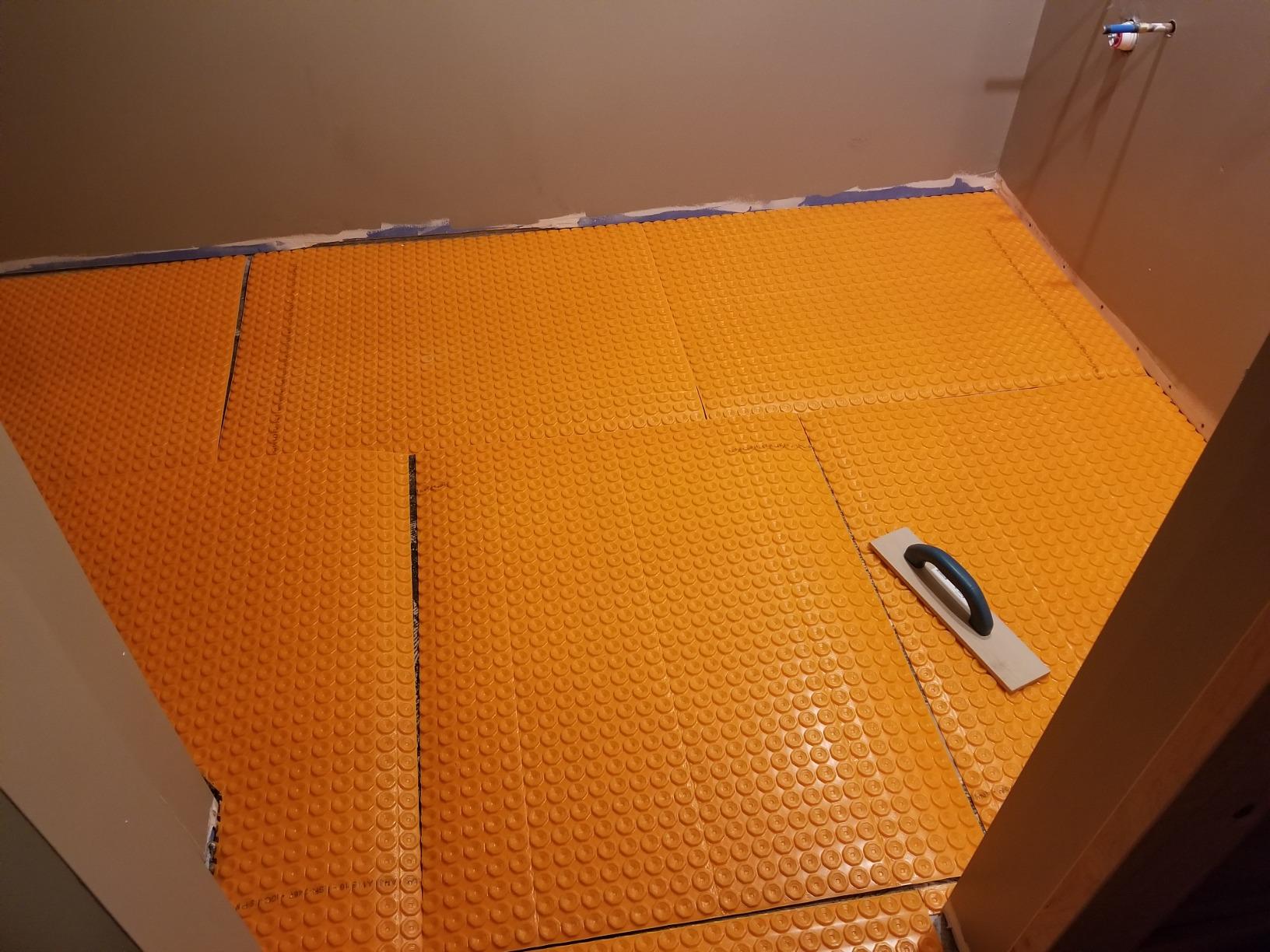 Schluter Ditra-Heat Electric Floor Heating Membrane with Uncoupling, Waterproofing, Vapor Management and Load Support - Ideal for Tiles and Stone - 1/4