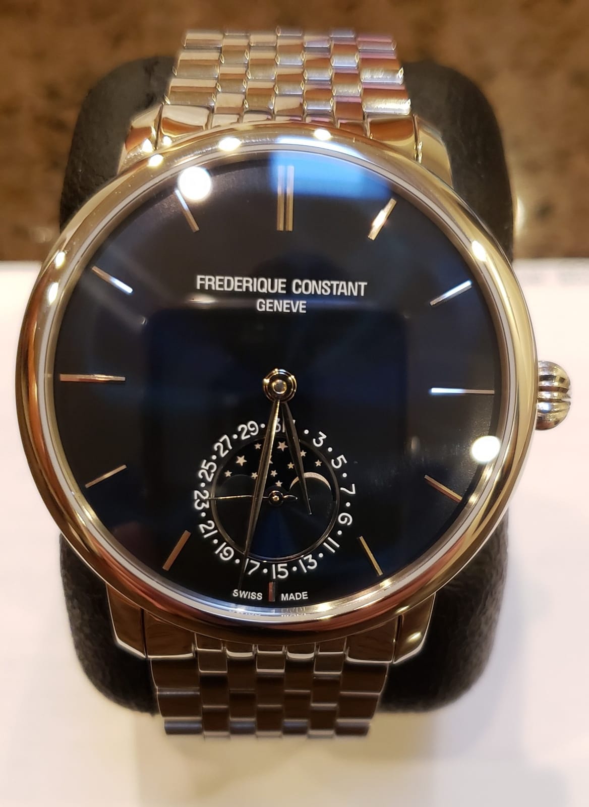 Frederique Constant Men's FC705N4S6B Slim Line Analog Display Swiss Automatic Silver Watch customer photo 1