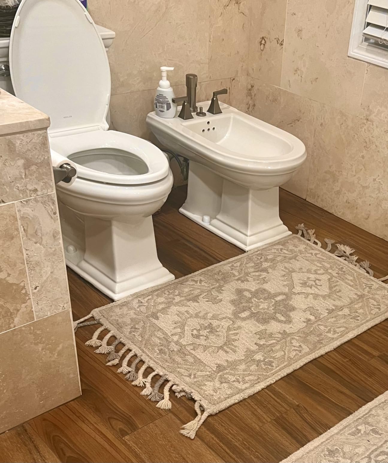 20 sqft Heating Mat System, 120V Electric Radiant Floor Heating System for Tile and Stone with Floor Sensing Thermostat Aube TH115-AF-120S. Heated Tile, Stone, Vinyl customer photo 1