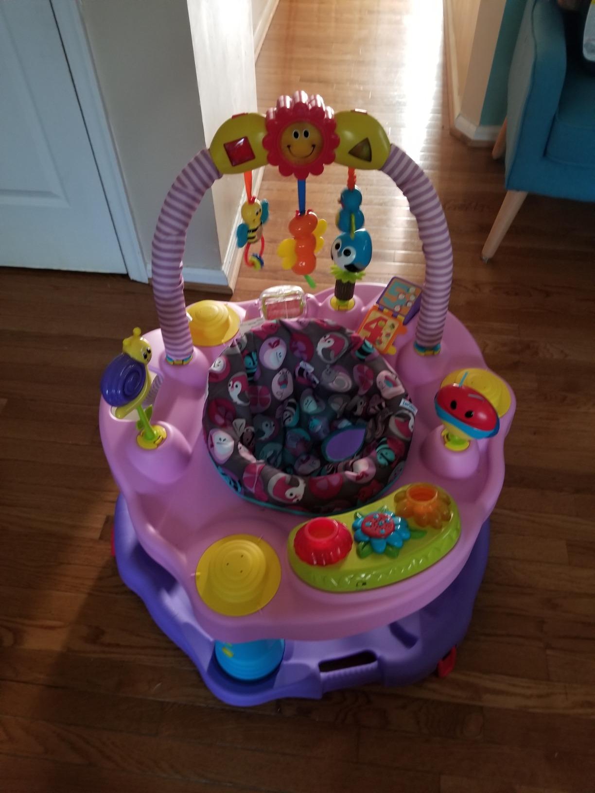 Evenflo Exersaucer Bouncing Activity Saucer, Sweet Tea Party customer photo 1