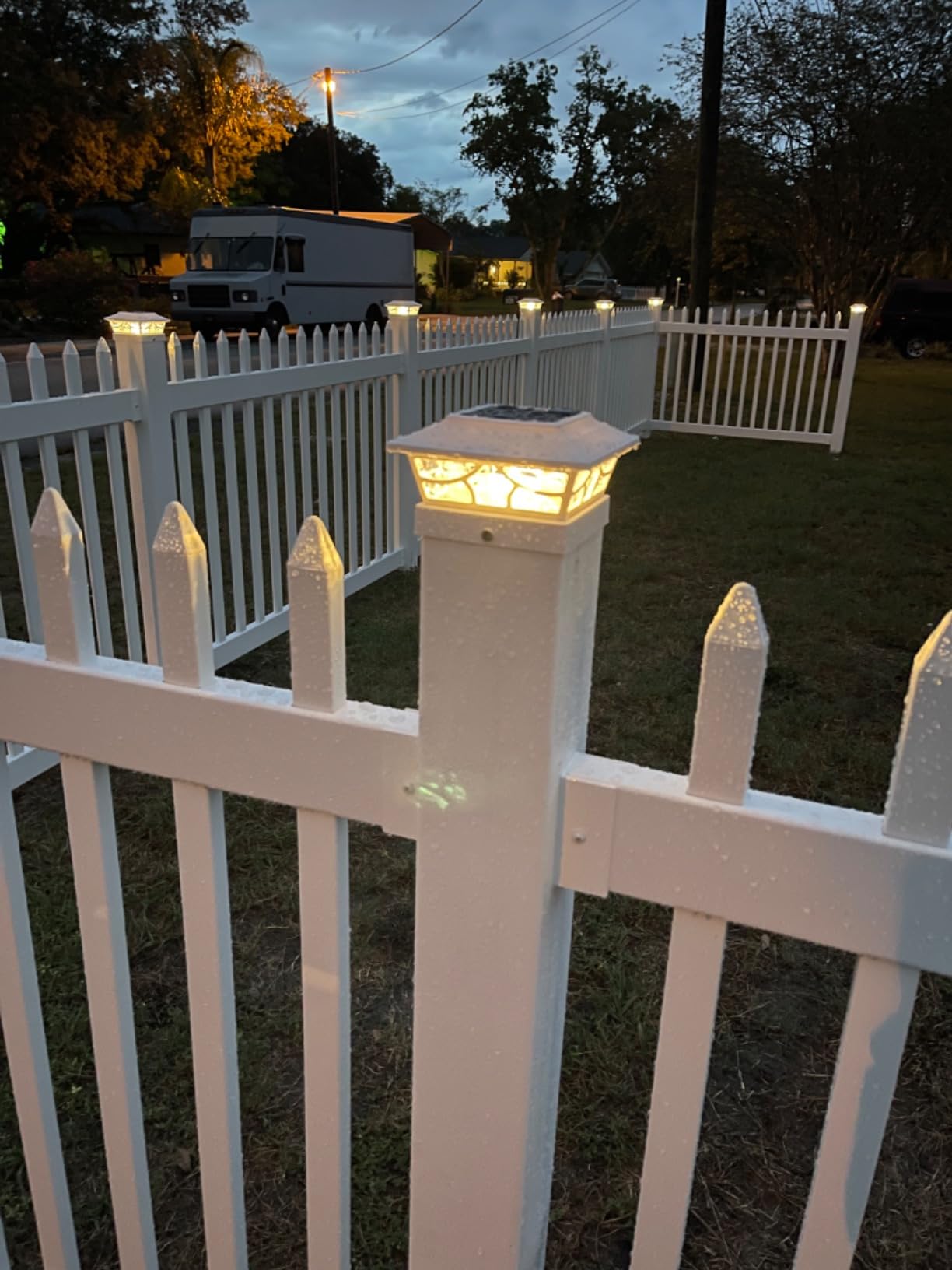 WamBam Sturbridge Yard or Pool Fence, White Vinyl No Dig DIY Kit customer photo 2