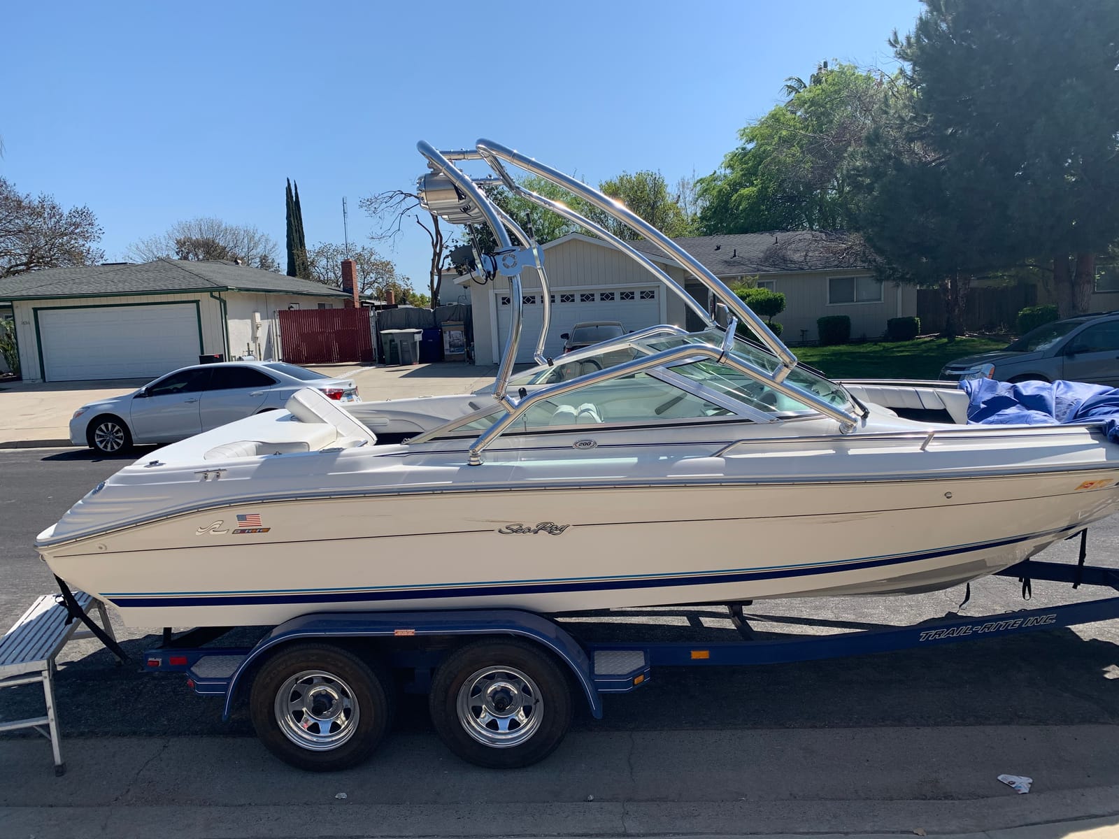 Reborn Catapult Polished wakeboard tower and Flat Tower Bimini Package customer photo 2