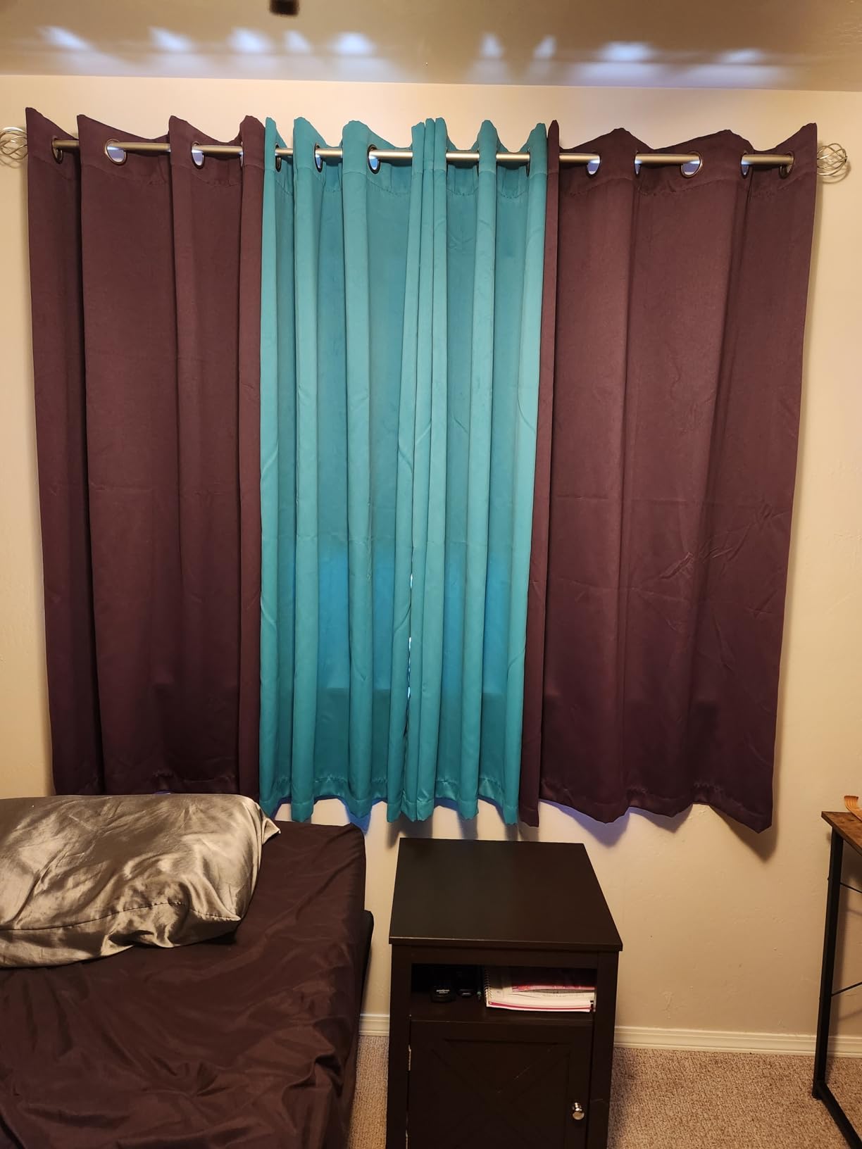 H.VERSAILTEX 100% Blackout Curtains for Bedroom Black Out Curtains 96 inch Thermal Insulated Long Blackout Curtains for Living Room, Energy Saving Curtains for Patio Door Grommet (1 Panel, Jet Black) customer photo 1