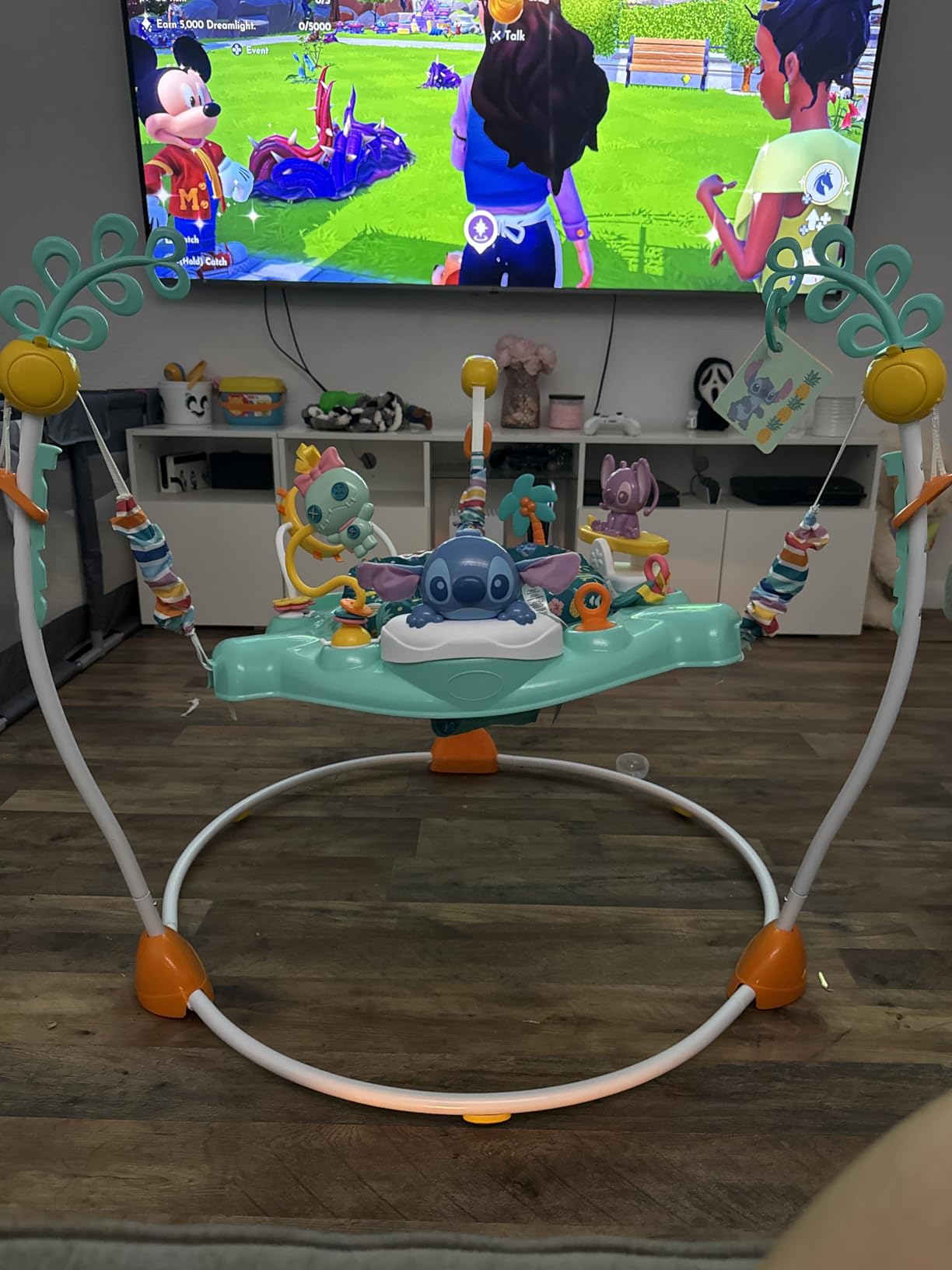 Bright Starts Disney Baby Finding Nemo Sea of Activities Baby Activity Center Jumper with Interactive Toys, Lights, Songs & Sounds, 6-12 Months (Blue) customer photo 1