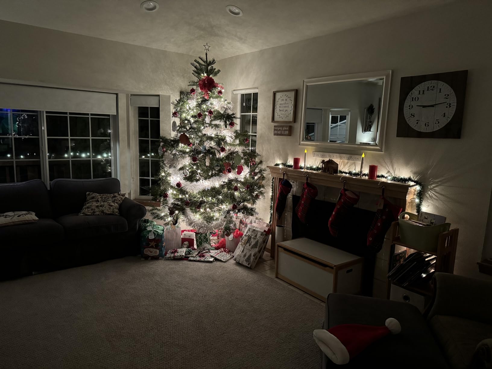 Brite Star 12-Foot Christmas Garland with Clear Lights - Perfect for Indoor or Outdoor Fireplace Mantle Decor, Kitchen Light, or Christmas Decorations Tree - Pre-lit Pine Garland For Holiday customer photo 1