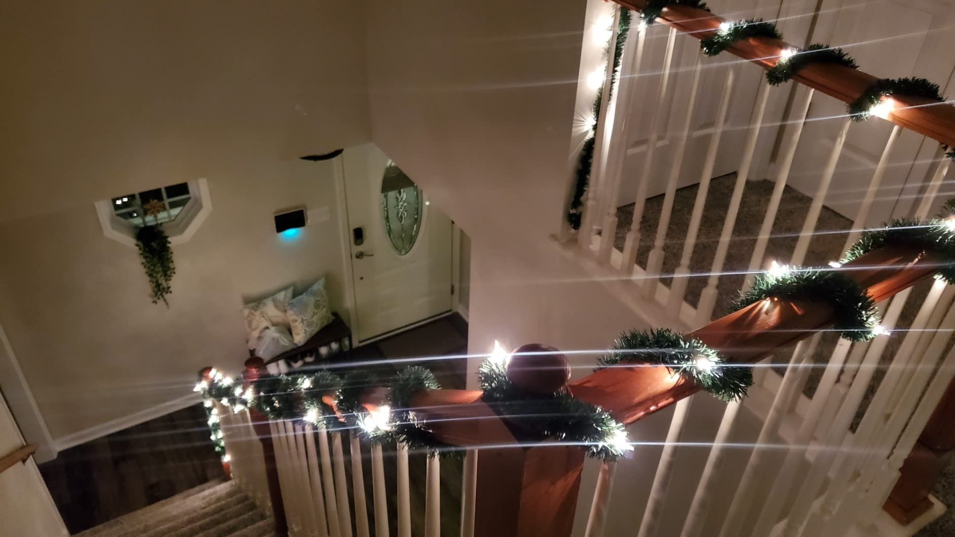 Brite Star 12-Foot Christmas Garland with Clear Lights - Perfect for Indoor or Outdoor Fireplace Mantle Decor, Kitchen Light, or Christmas Decorations Tree - Pre-lit Pine Garland For Holiday customer photo 2