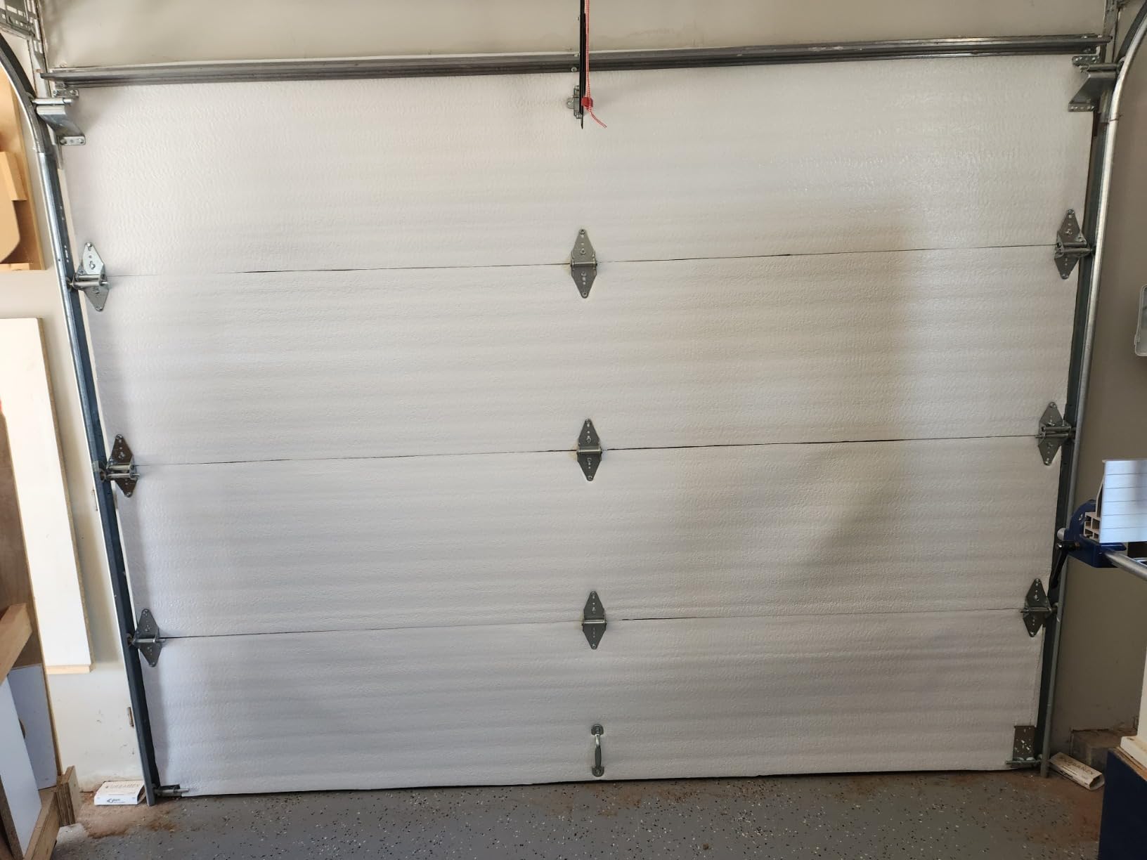 US Energy Products NASA Tech White Reflective Foam Core Garage Door Insulation Kit (9L x 7H) or (9L x 8H) Single Garage Doors R8 (Upgraded Tape) customer photo 1