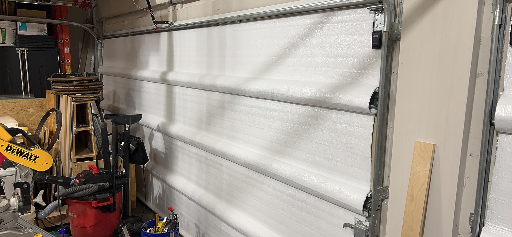 US Energy Products NASA Tech White Reflective Foam Core Garage Door Insulation Kit (9L x 7H) or (9L x 8H) Single Garage Doors R8 (Upgraded Tape) customer photo 2