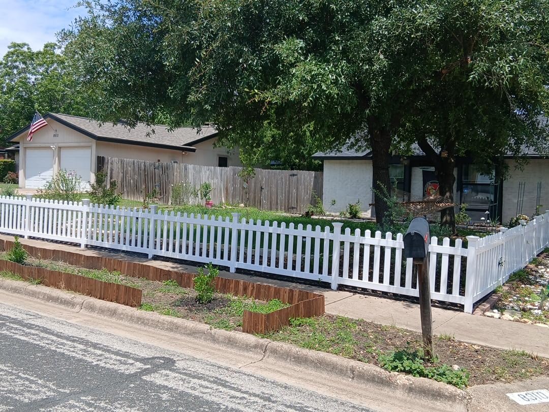 WamBam Newport Picket Fence, White Vinyl DIY No Dig Kit customer photo 1
