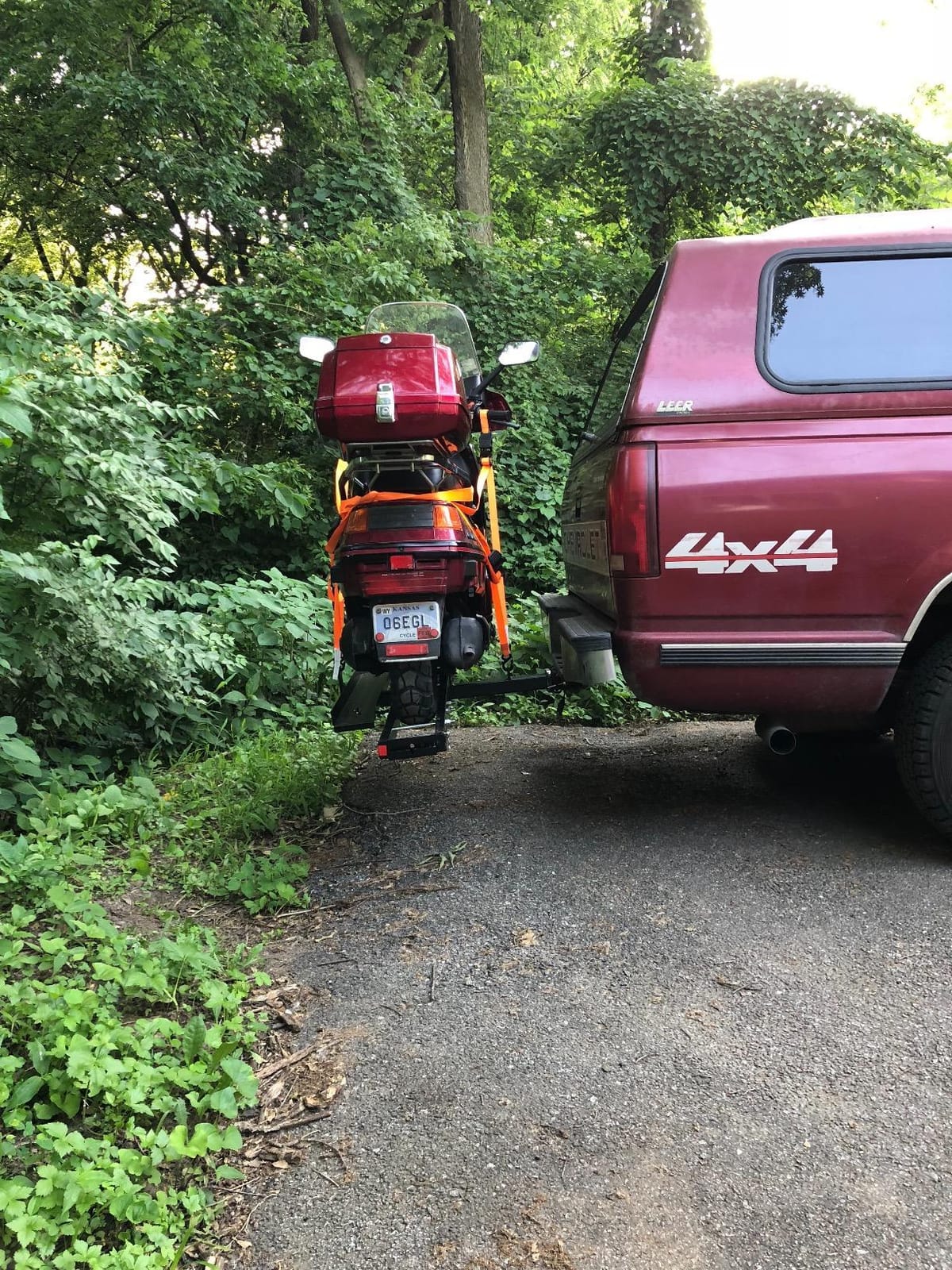 500LBS Steel Motorcycle Scooter Dirtbike Carrier Hauler Hitch customer photo 2