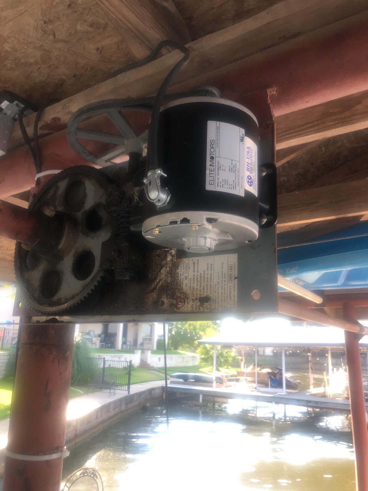 Elite 3/4 HP Painted 56 Frame Boat Lift Motor - Motor Only customer photo 1