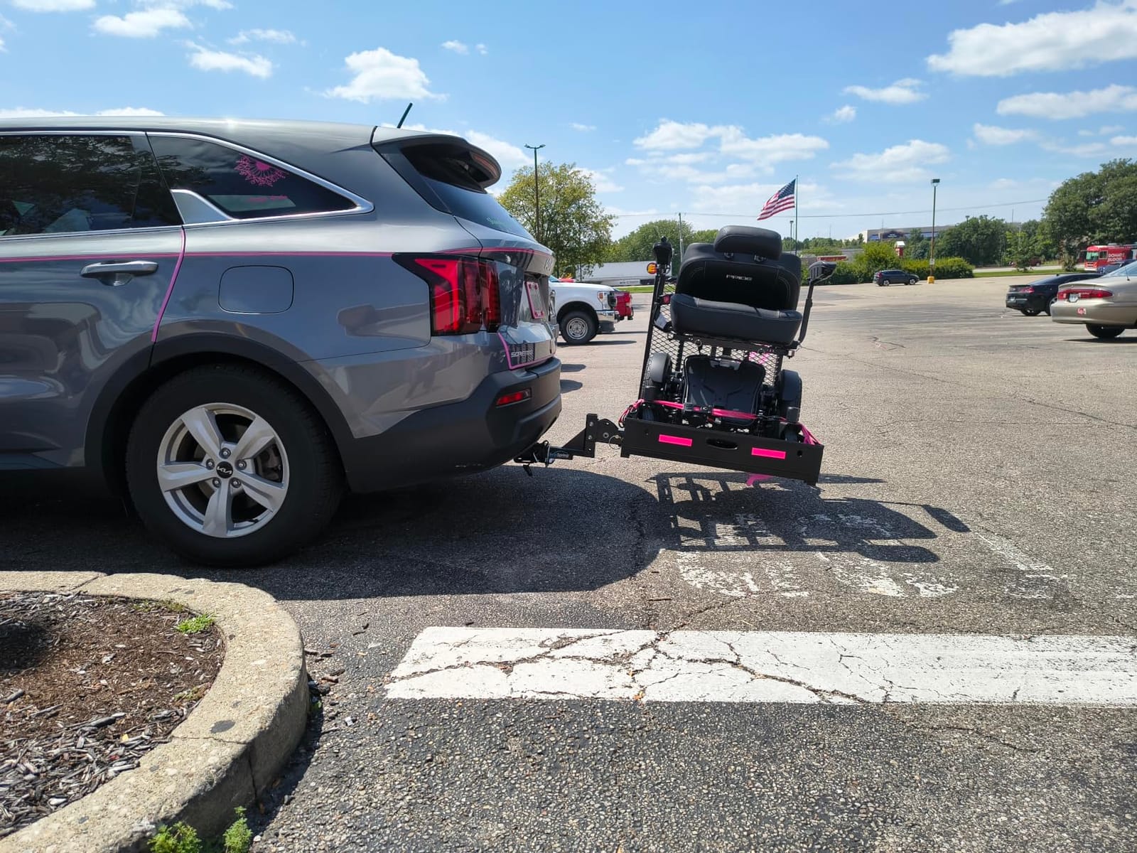 Wheelchair Scooter Carrier & Folding Ramp, Truck SUV, 500 lb, Silver Spring customer photo 2