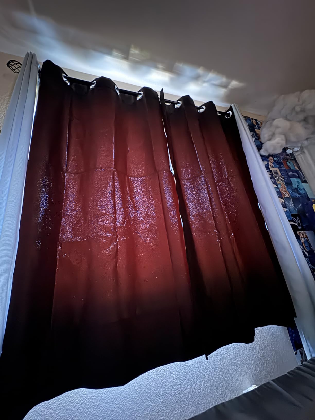 NICETOWN Black Blackout Curtains for Living Room 42 x 84 inches 2 Panels customer photo 2
