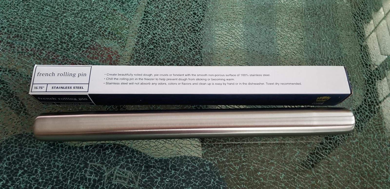 Ultra Cuisine French Rolling Pin for Baking –15.75-inch Large Roller Pin customer photo 1