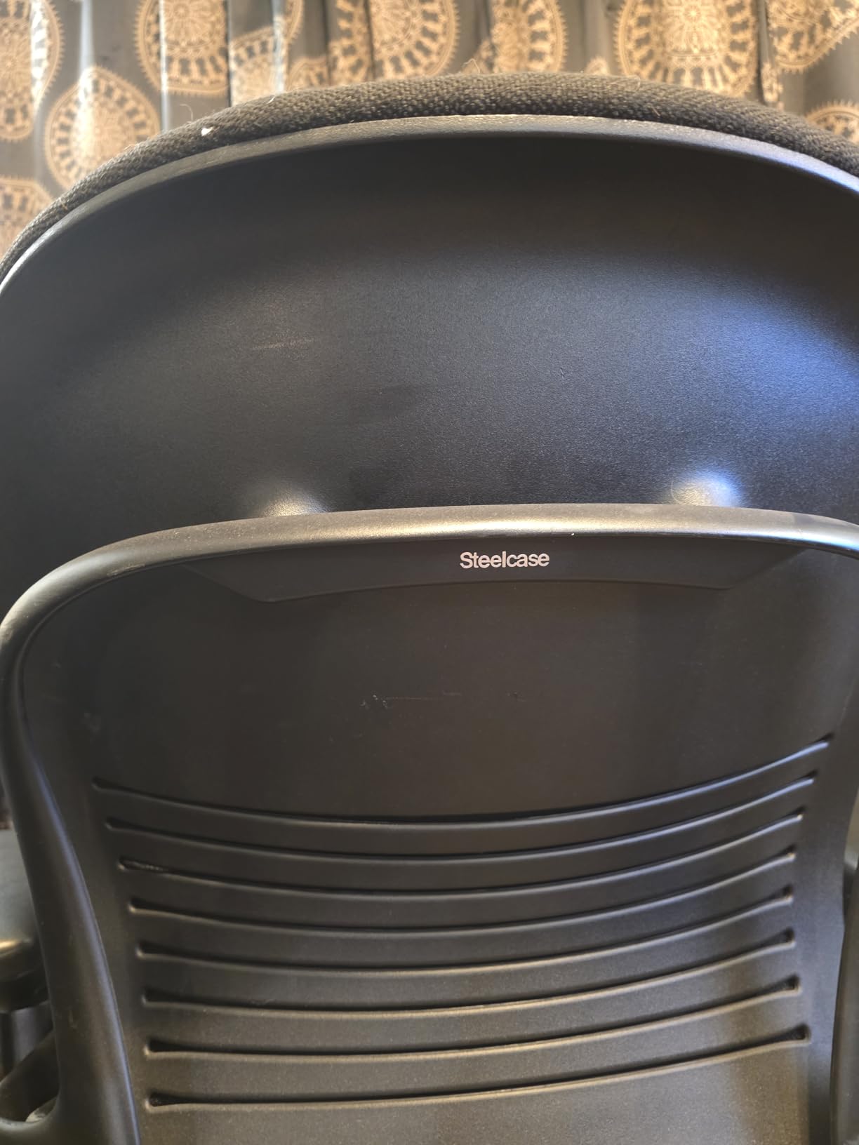 Steelcase Leap Office Chair - Ergonomic Work Chair with Wheels for Carpet Flooring - Supports Unique Body Shape - with Natural Glide System & Liveback Technology - Blue Nickel customer photo 2