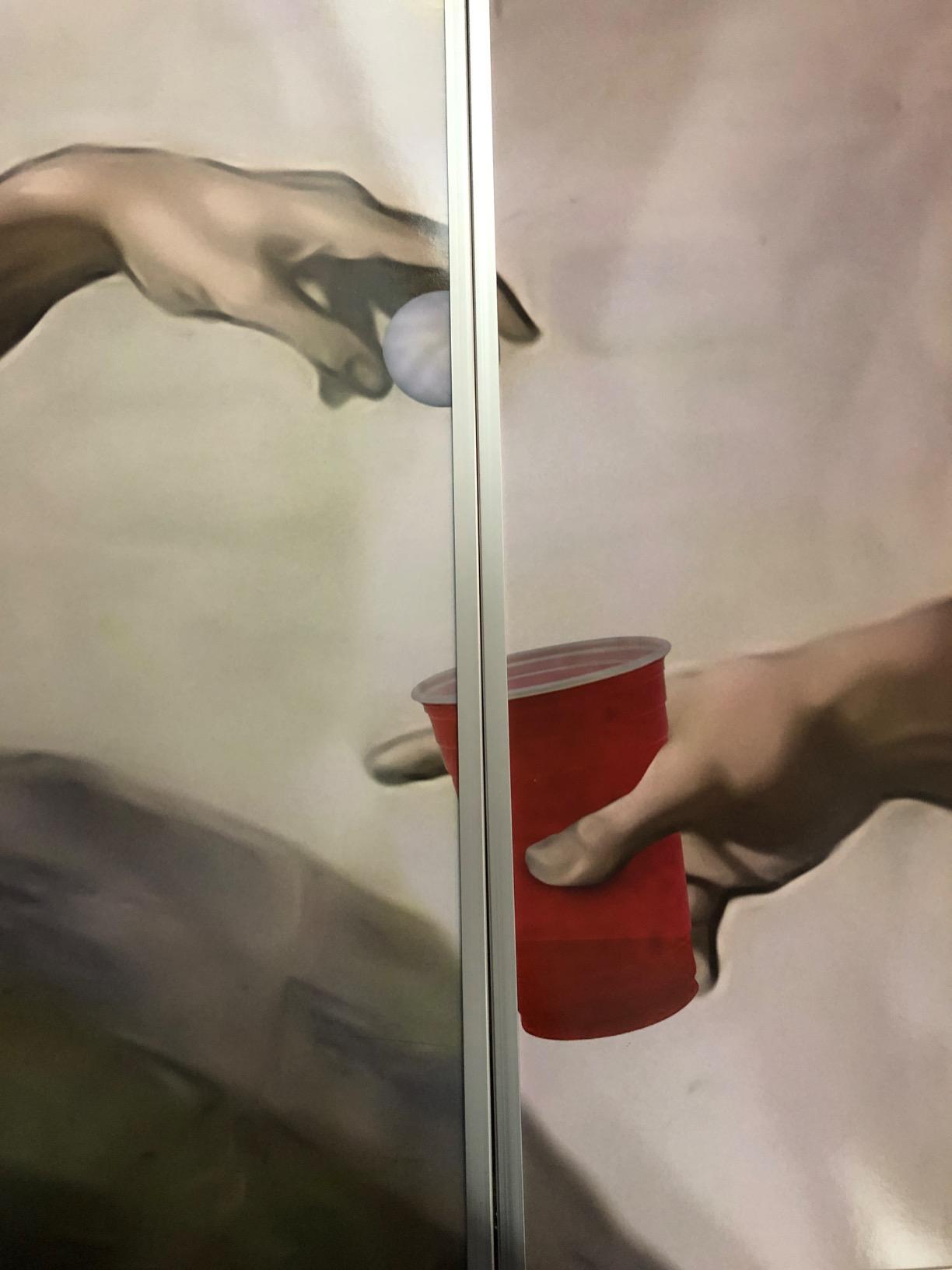 8' Folding Beer Pong Table with Bottle Opener customer photo 2