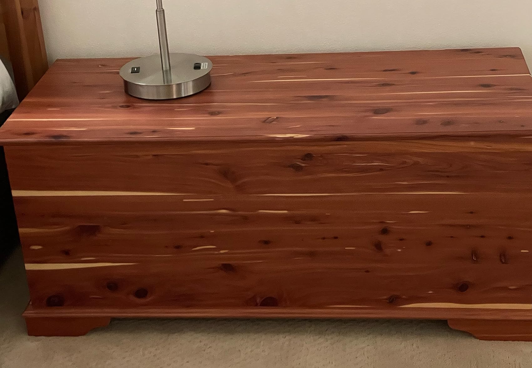 DutchCrafters Rustic Solid Wood Natural Wooden Cedar Chest, Aromatic Cedar Scent - Linen Blanket Storage Chest, Clothes Storage Trunk, End of Bed Storage Bench - Amish Made in USA (36