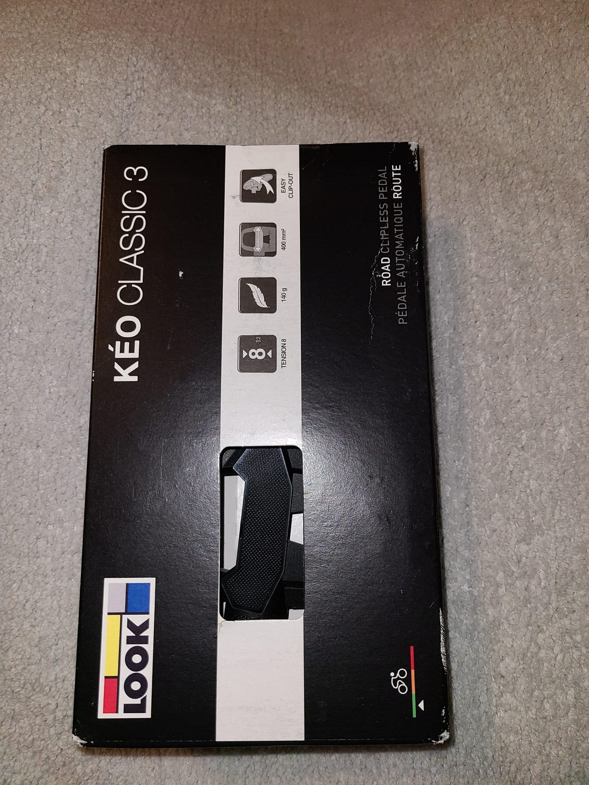 LOOK Cycle Bicycle Pedals, Keo Classic 3 Bicycle Pedals Clipless Pedals, 400 Mm² Platform Area Easily Adjustable Tension Composite Body Material Chromoly Spindle customer photo 2